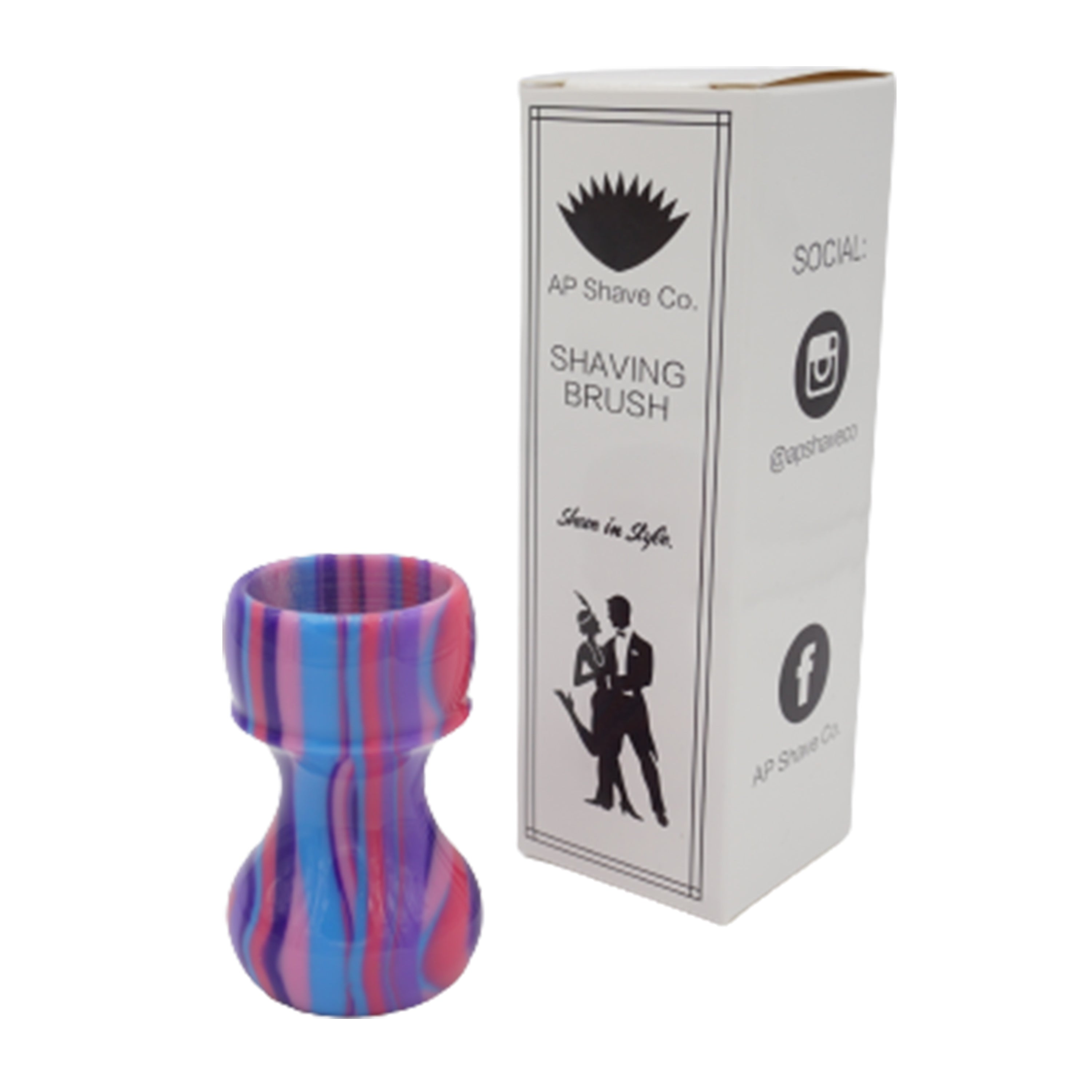 Premium Handmade Purple Haze Shaving Brush Handle - Fits 28mm & 30mm Knots - Perfect for Wet Shaving & Grooming Gifts for Men