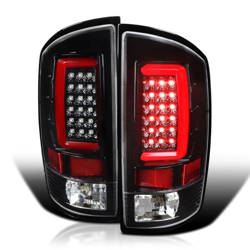 Jet Black Housing Clear Lens Red Light Bar