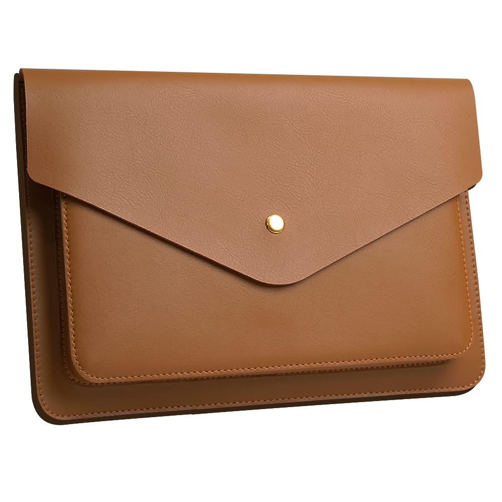 Premium Genuine Leather Laptop Sleeve for 14
