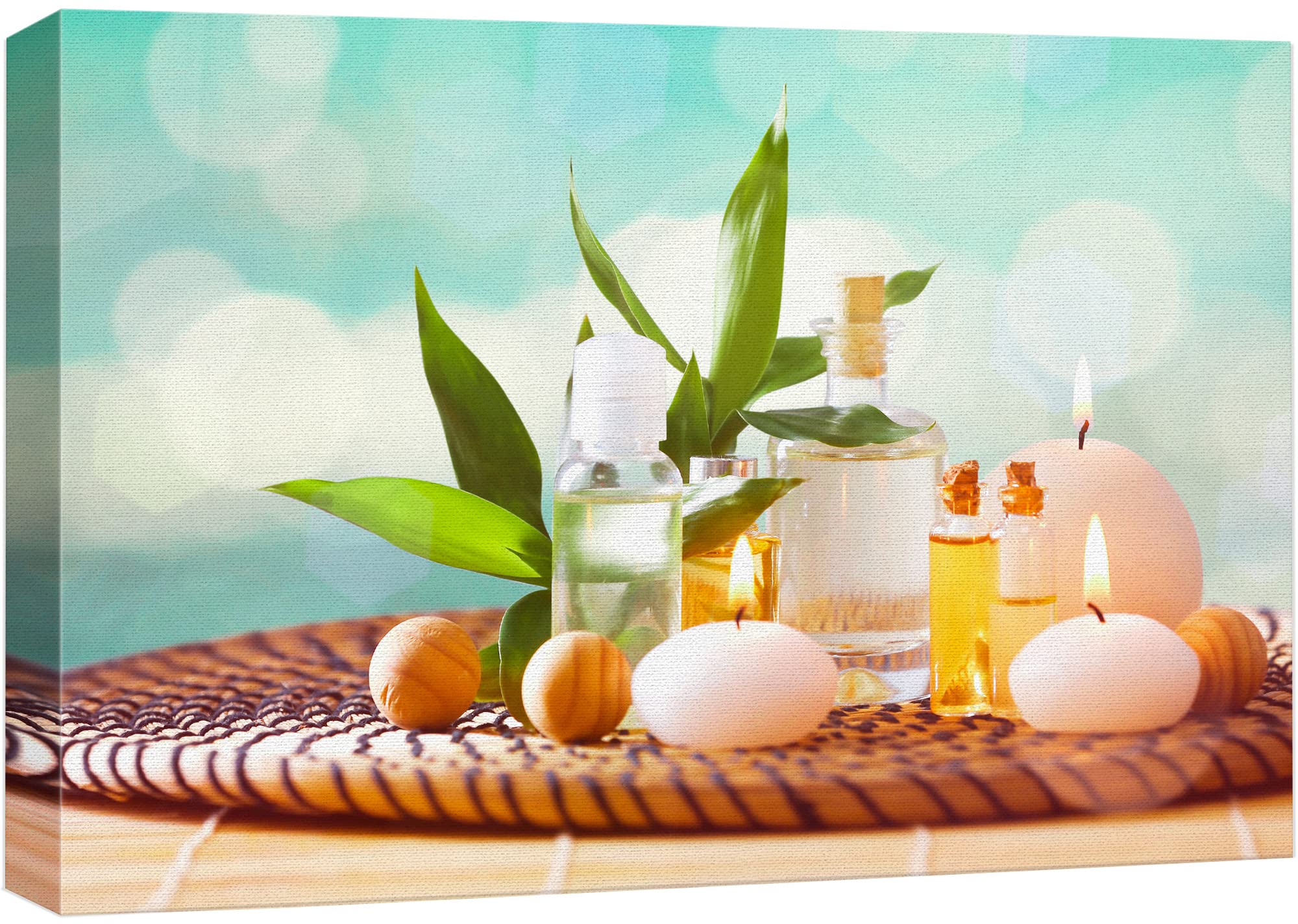 Wall26 Tropical Jungle Leaf Canvas Print - Zen Spa & Yoga Nature Wall Art for Living Room, Bedroom, Office - 32x48 Inch Modern Home Decor | Perfect for Meditation Spaces, Massage Rooms & Relaxation Areas