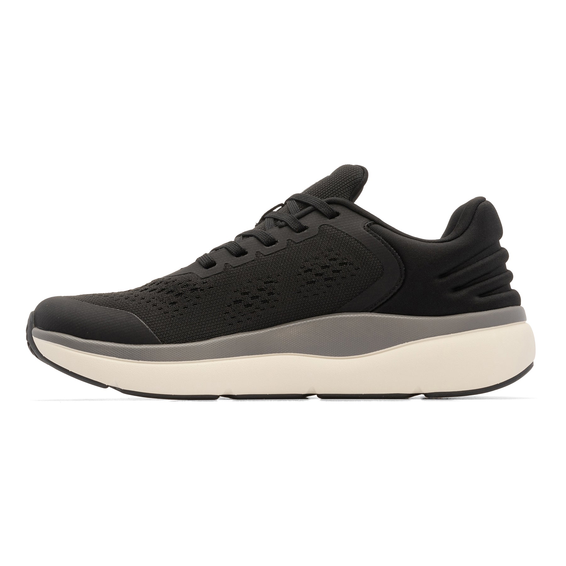 Abeo MXV Quest Black Running Shoes for Men - Lightweight & Breathable Athletic Sneakers for Jogging, Gym Workouts & Daily Wear