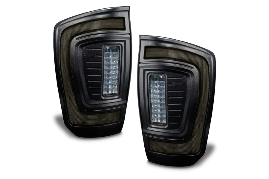 2016-2023 Toyota Tacoma Oracle Flush Mount LED Tail Lights - Smoke Lens, Sequential Turn Signal, Waterproof for Off-Road & Daily Driving