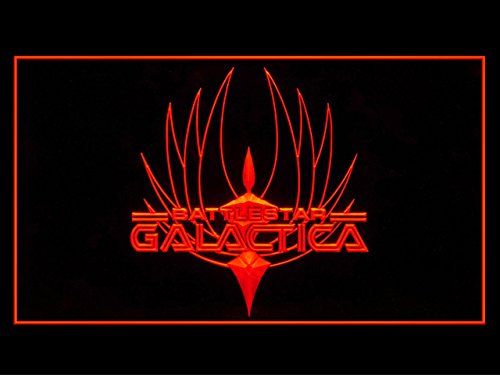 Battlestar Galactica Themed LED Light Sign - Customizable Advertising Bar Light for Pubs & Gaming Rooms - Perfect for Sci-Fi Decor & Geek Culture Spaces