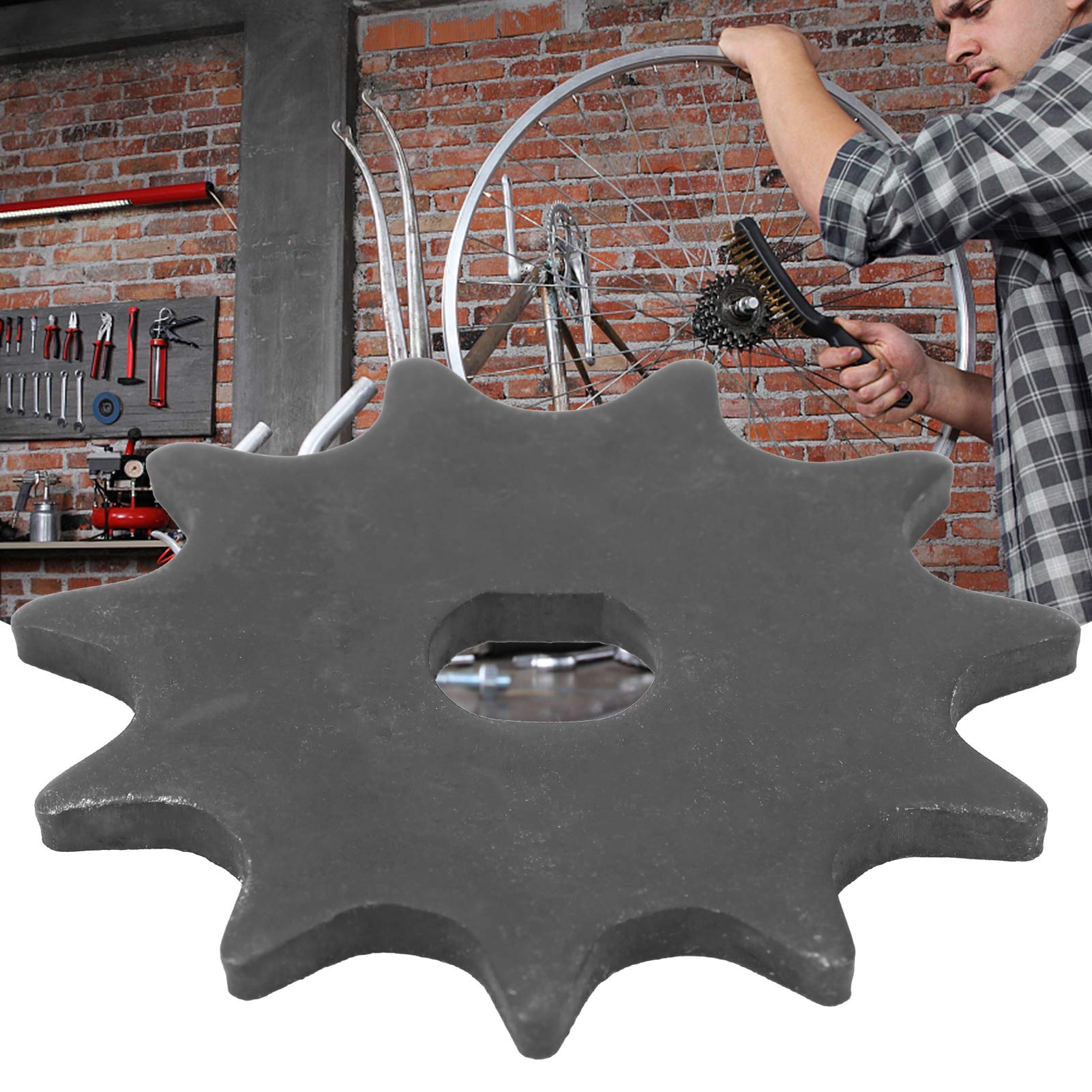Dilwe 11-Tooth Steel Sprocket with H Holes for 1020 High Speed Motors | Bicycle Chainwheel Replacement Part | Perfect for Bike Repair, Motorcycle Maintenance & DIY Projects