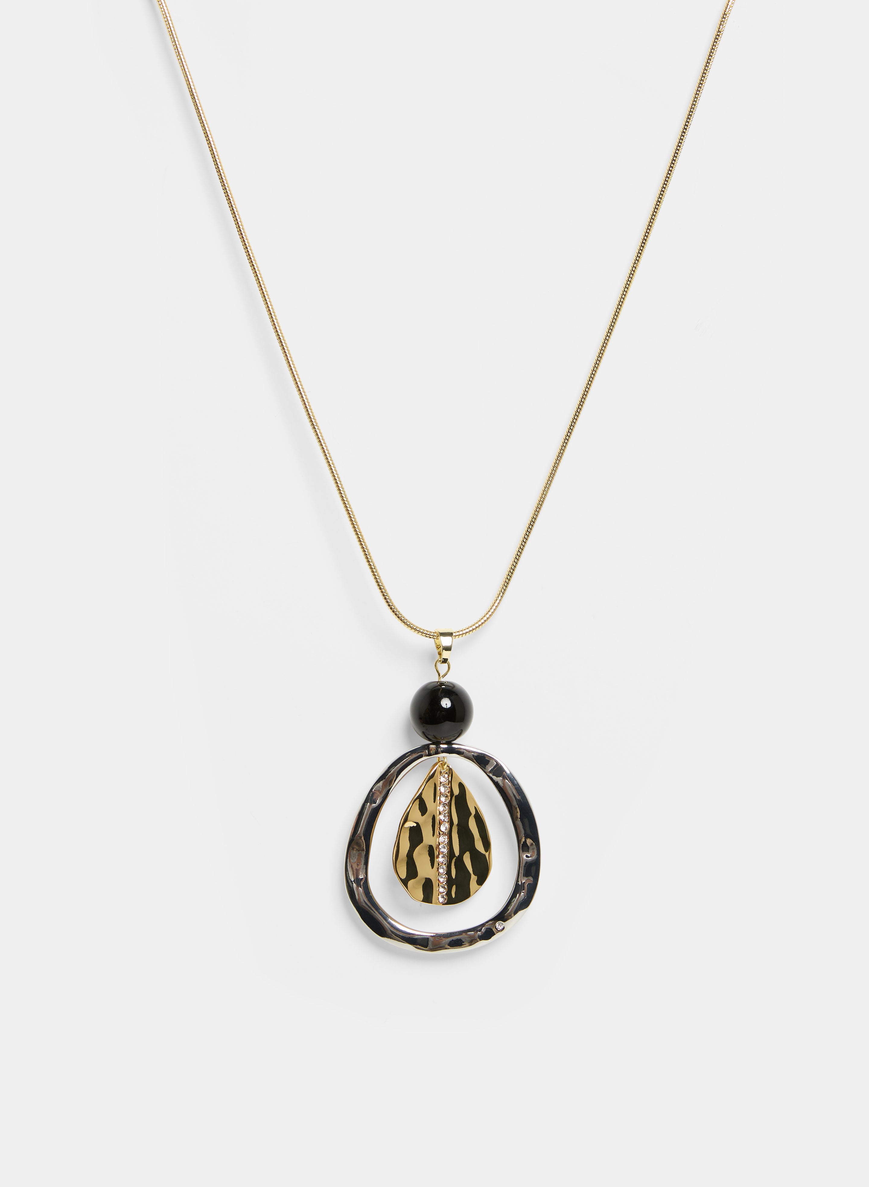 Elegant Circle Pendant Necklace for Women - Minimalist Gold/Silver Jewelry Gift for Her - Perfect for Date Night, Wedding & Everyday Wear