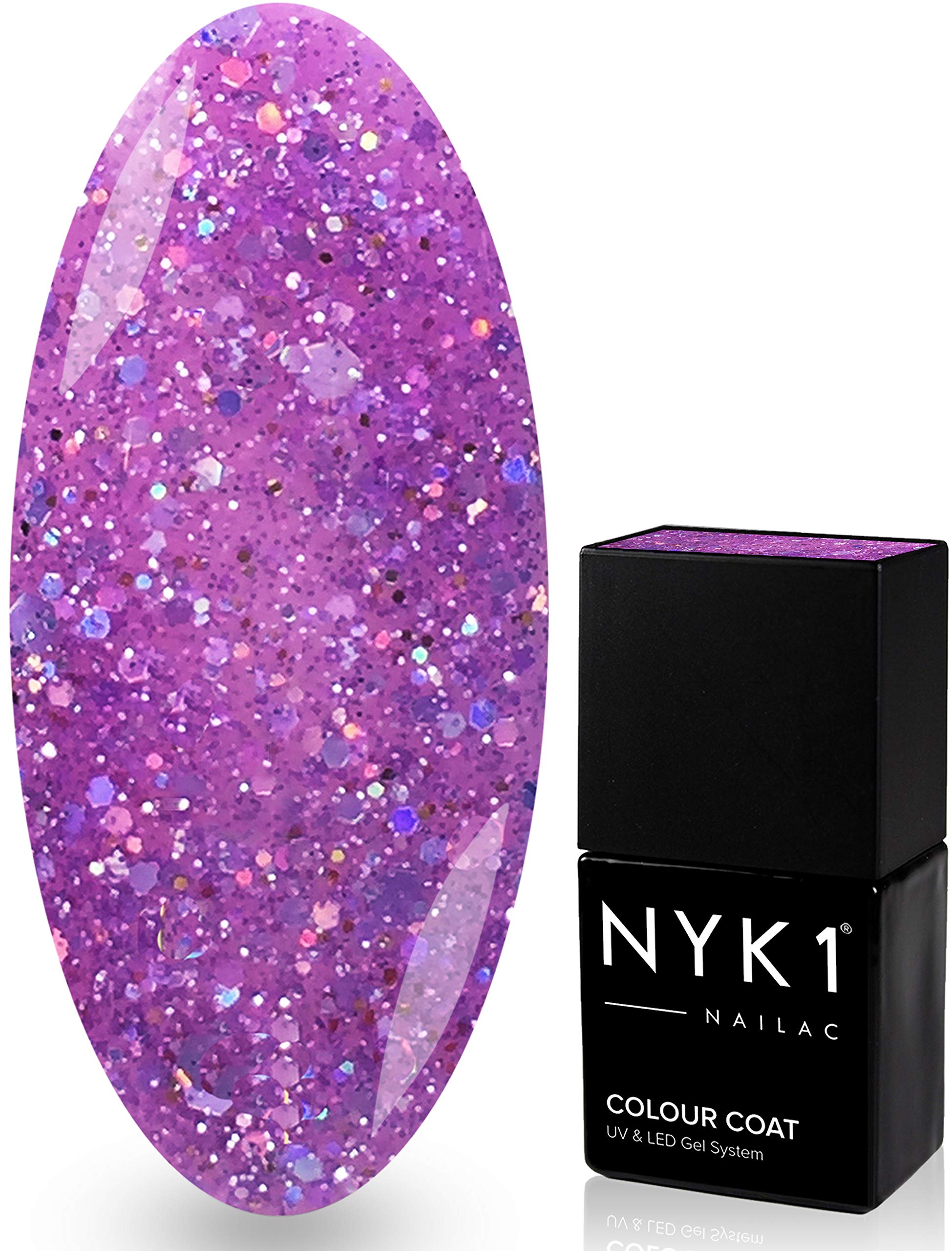Diamond Lilac Gel Nail Polish - UV/LED Cured, Soak Off 10ml for Salon & Home Use