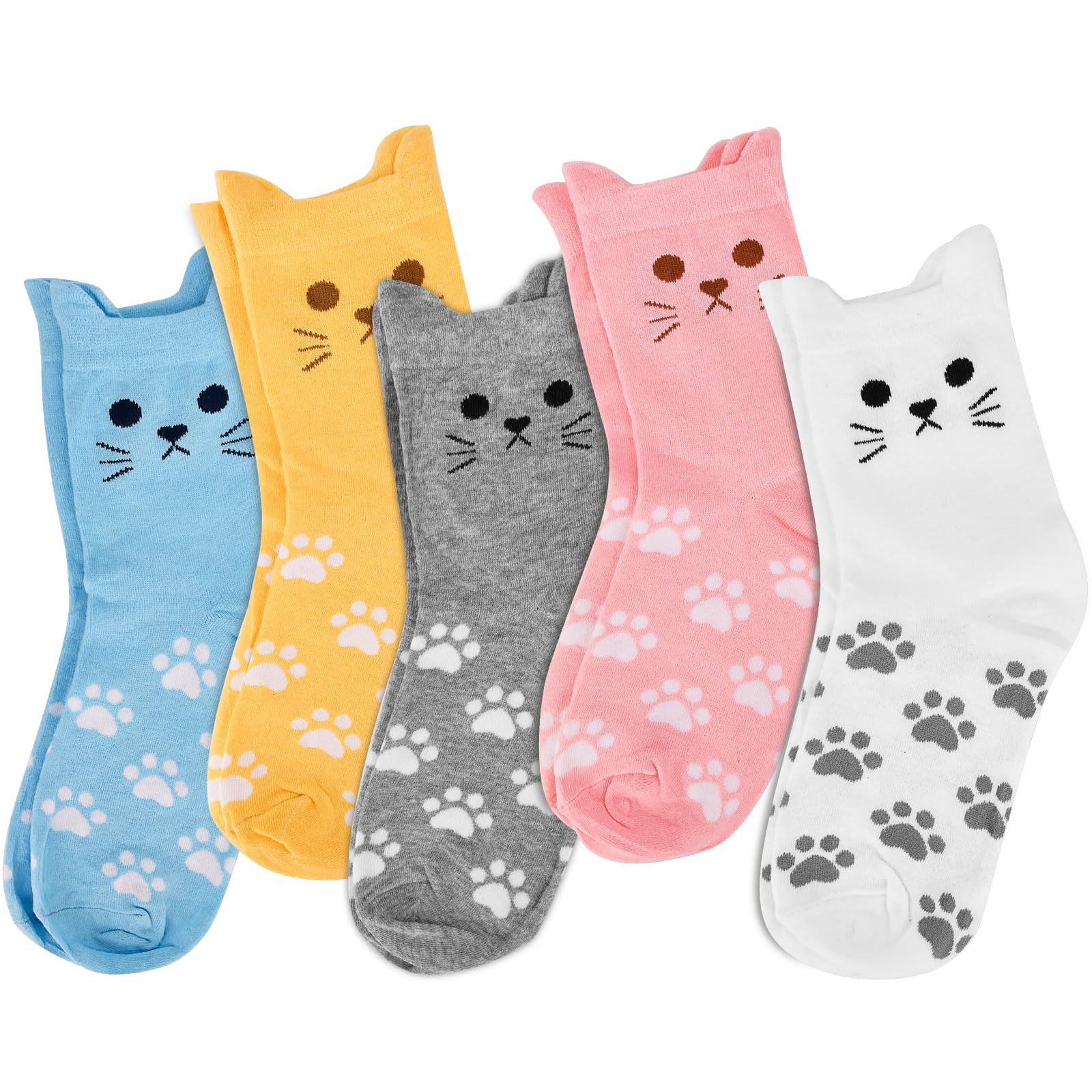 **Best Mother's Day & Birthday Gifts for Mom, Women & Teen Girls - Cute Cat Socks - Christmas Stocking Stuffers for Her - Perfect for Holidays, Casual Wear & Cozy Home Relaxation**