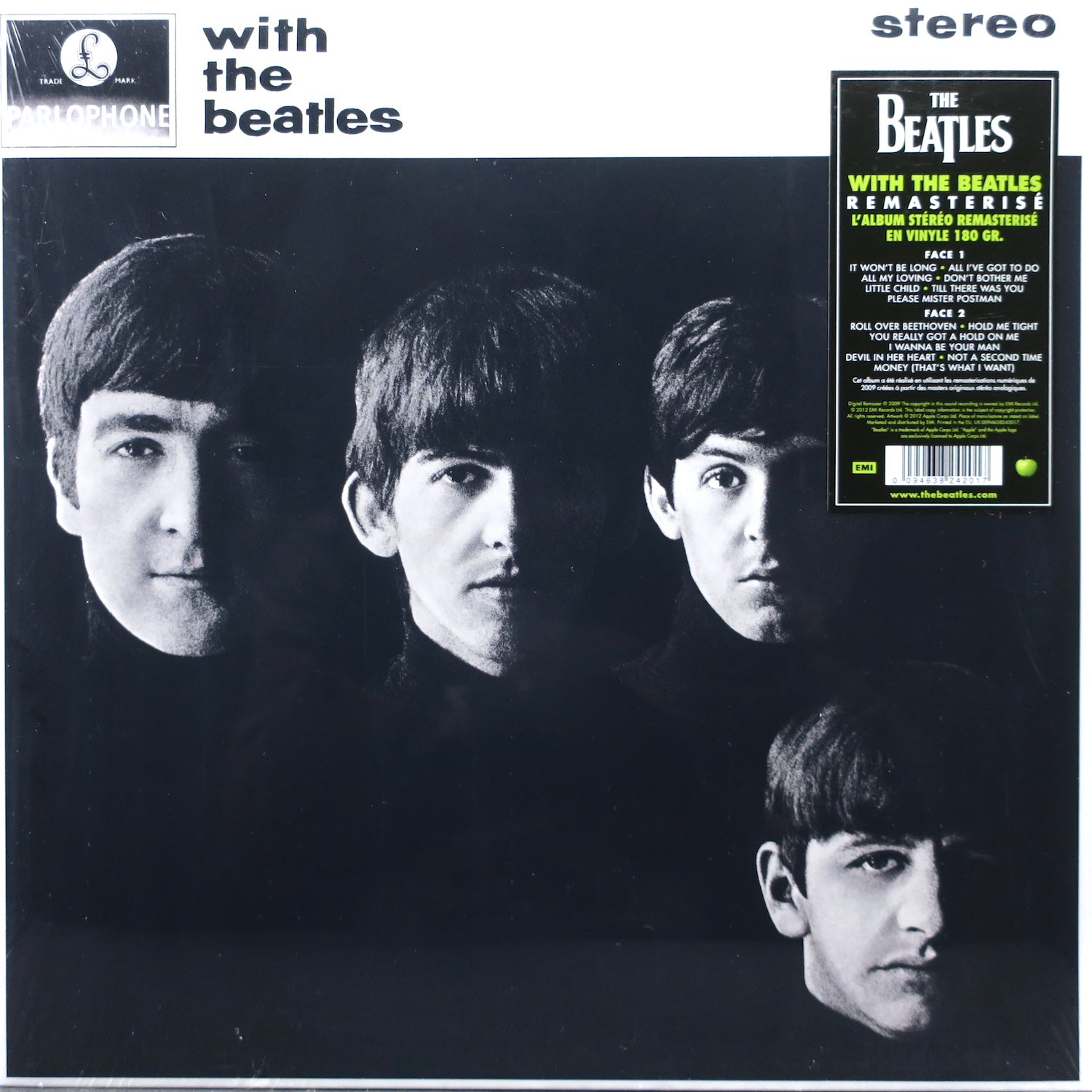 The Beatles 'With The Beatles' Remastered 180g Vinyl LP Record - High-Quality Audiophile Edition for Music Collectors & Vintage Vinyl Enthusiasts - Perfect for Home Listening & Gift Giving