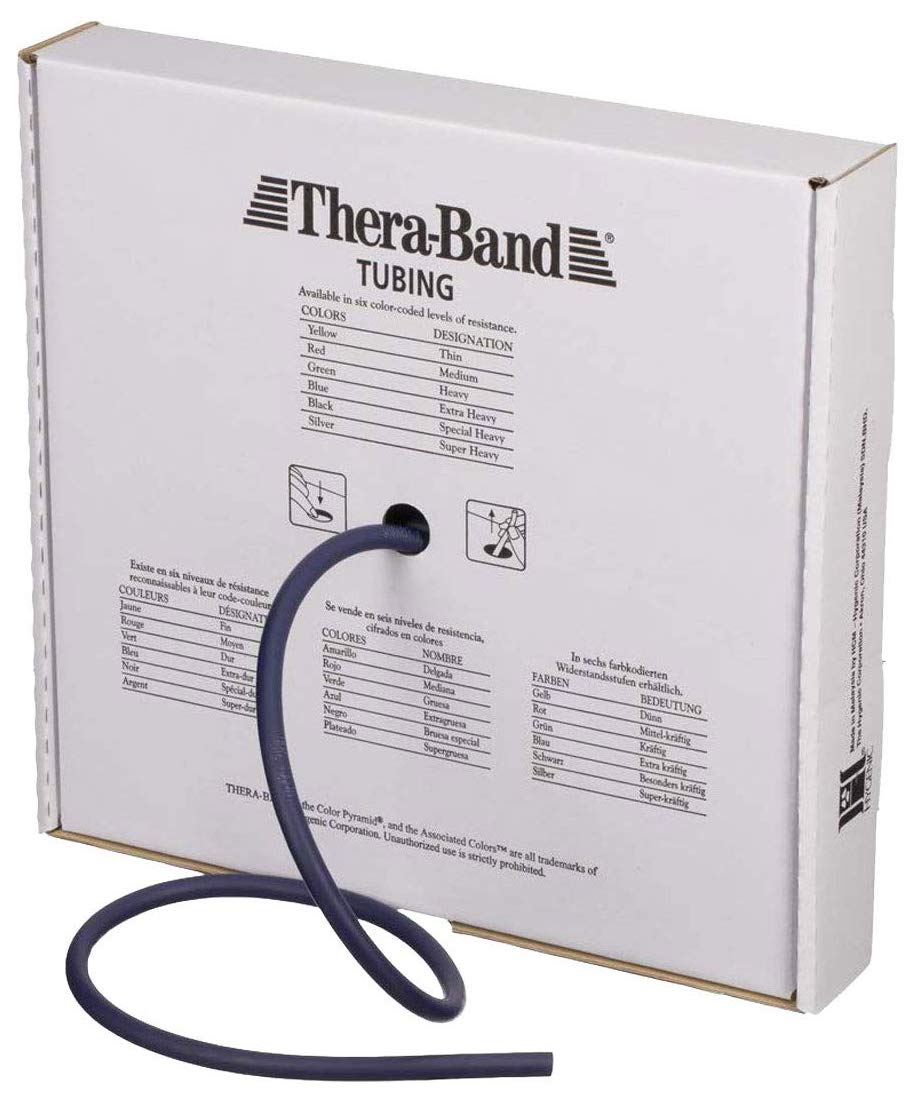 THERABAND Professional Latex Resistance Bands for Strength Training - Upper Body, Lower Body & Core Workouts, Physical Therapy, Rehabilitation & Fitness - Home Gym, Yoga, Pilates & CrossFit Accessories
