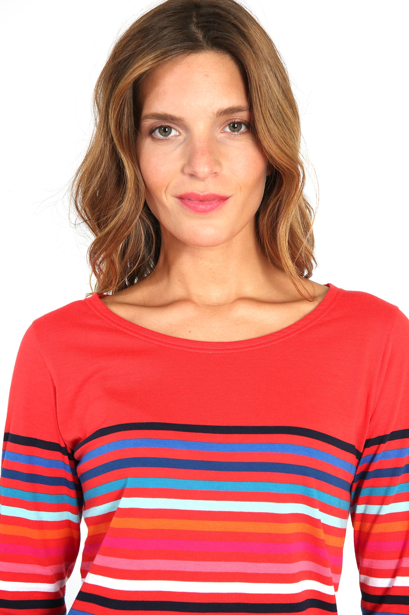 10-Color Breton Striped Shirt for Women - Lightweight Cotton Tops - Casual & Chic Marinière Style - Perfect for Beach, Office & Everyday Wear