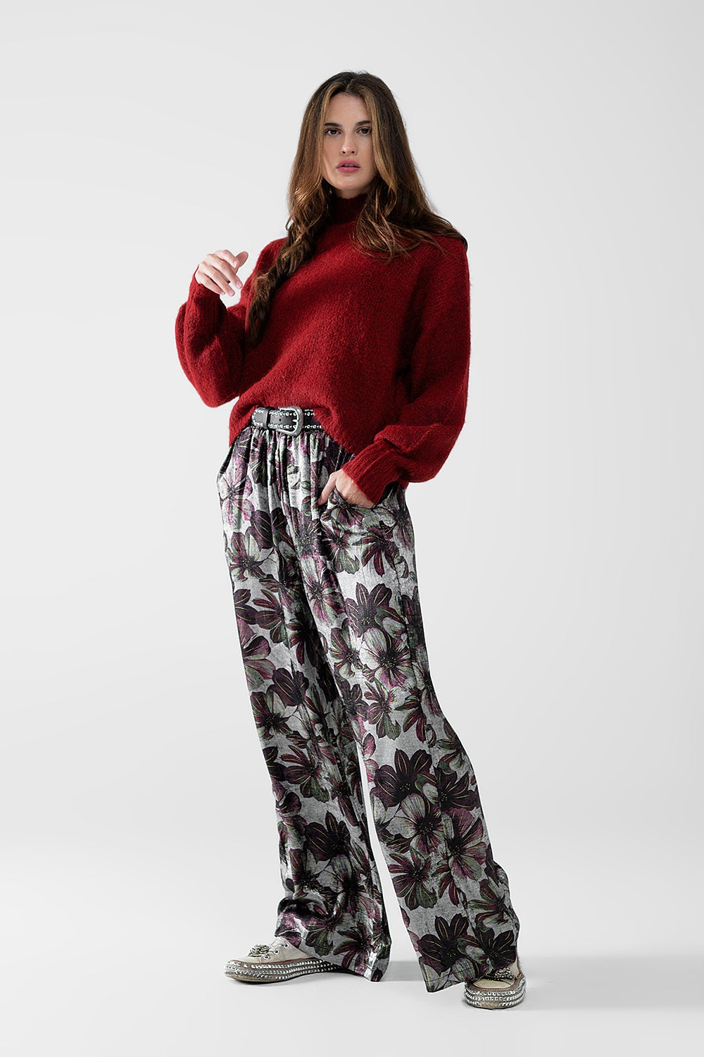 Floral Print Wide Leg Pants for Women - Comfortable & Stylish Lounge Pants for Casual Wear, Yoga, and Relaxation at Home