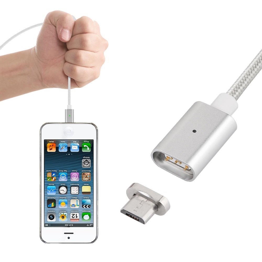 Magnetic Micro USB Cable - Fast Charging & Data Sync for Android Phones, Tablets, and More | Perfect for Home, Office, and Travel Use