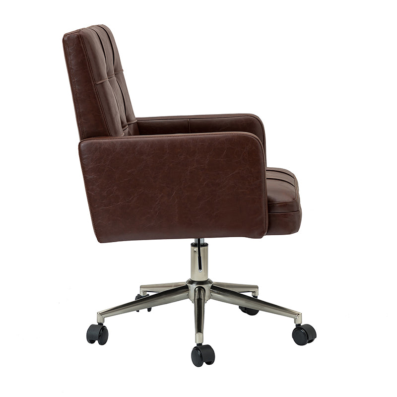Ergonomic Leo Task Chair - Adjustable Office Chair with Lumbar Support for Home & Office Workspaces - Perfect for Long Hours of Sitting, Computer Work, and Study Sessions