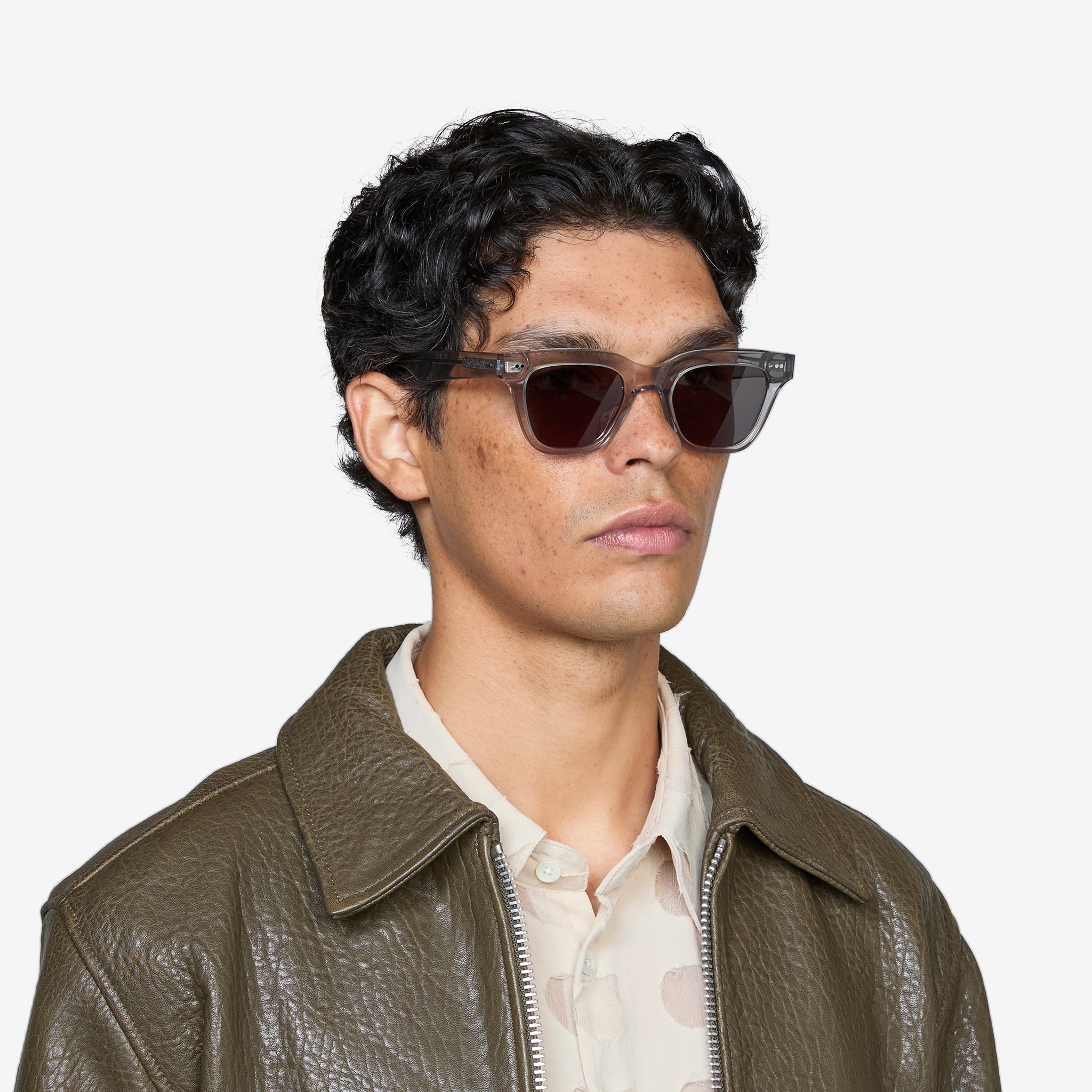 Ellis Grey Solid Lens Sunglasses - Polarized UV Protection for Men & Women - Perfect for Outdoor Sports, Driving, and Beach Activities