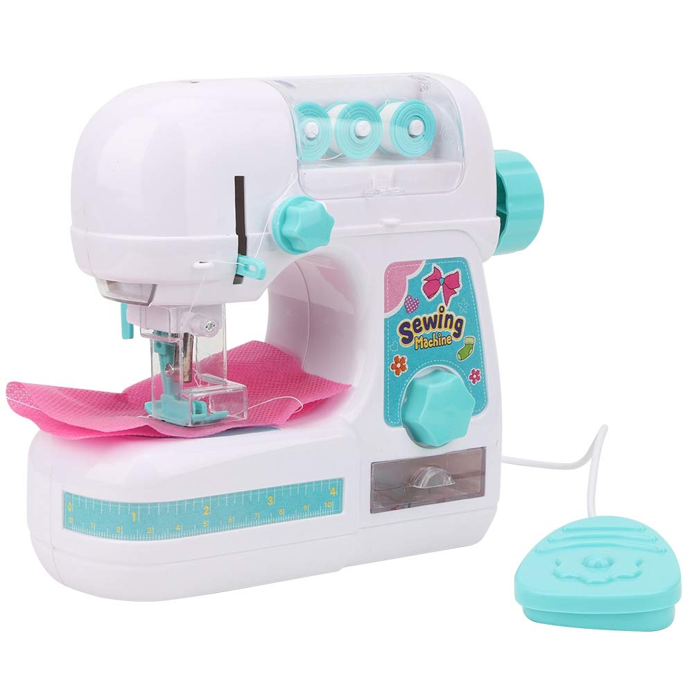 Alomejor Kids Electric Sewing Machine - Medium Size Toy Sewing Machine for Beginners | Perfect for DIY Crafts, Costume Making & Learning Basic Sewing Skills