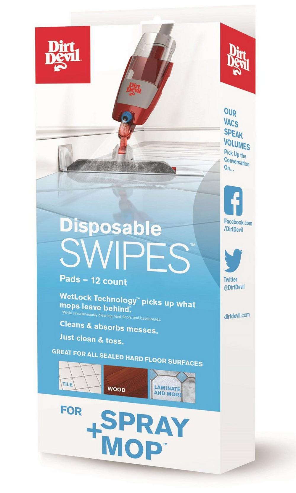 Disposable Swipes Pads for Spray Mop - 12 Count | Reusable Cleaning Pads for Floors, Tiles & Hardwood | Perfect for Quick Cleanups & Deep Cleaning