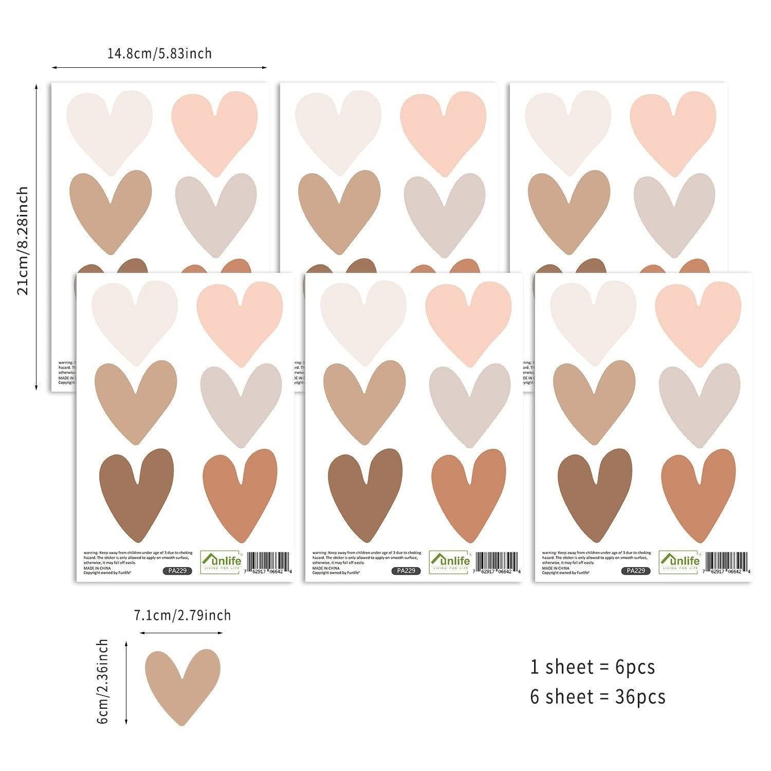 Kids Room Wall Stickers - Heart and Butterfly Design Decals for Nursery, Bedroom Decor | Easy Peel & Stick Removable Wall Art for Girls' Room, Playroom, and Baby Shower Decorations