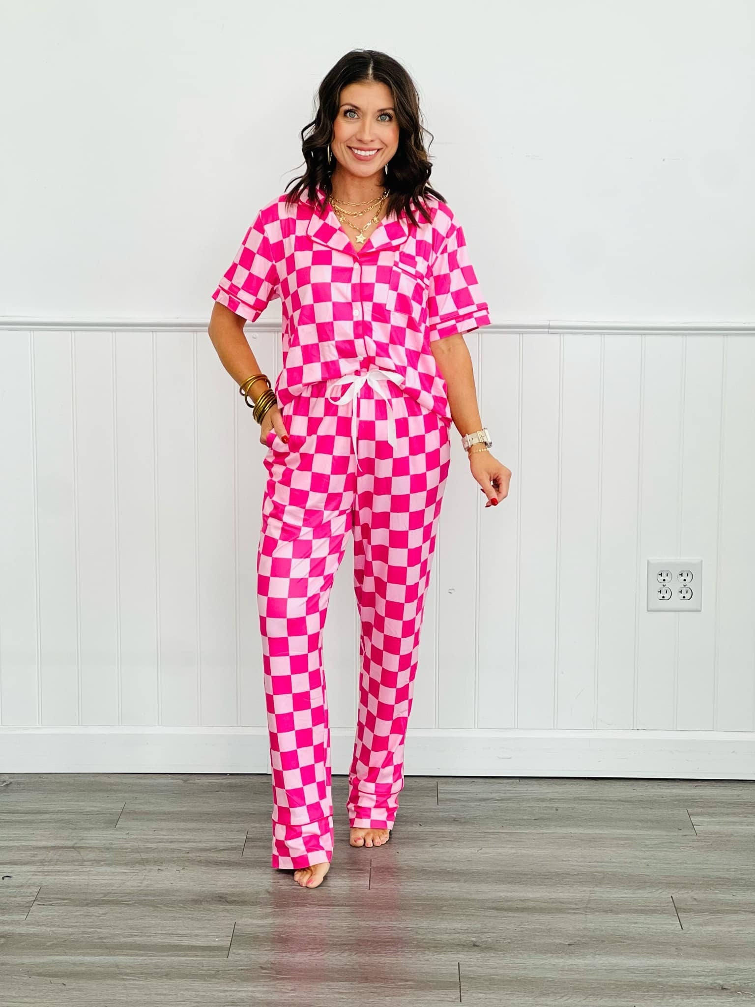 PREORDER: Soft & Cozy Button Front Pajama Pant Set - 3 Stylish Prints for Women | Perfect for Lounging, Sleepwear & Relaxing at Home