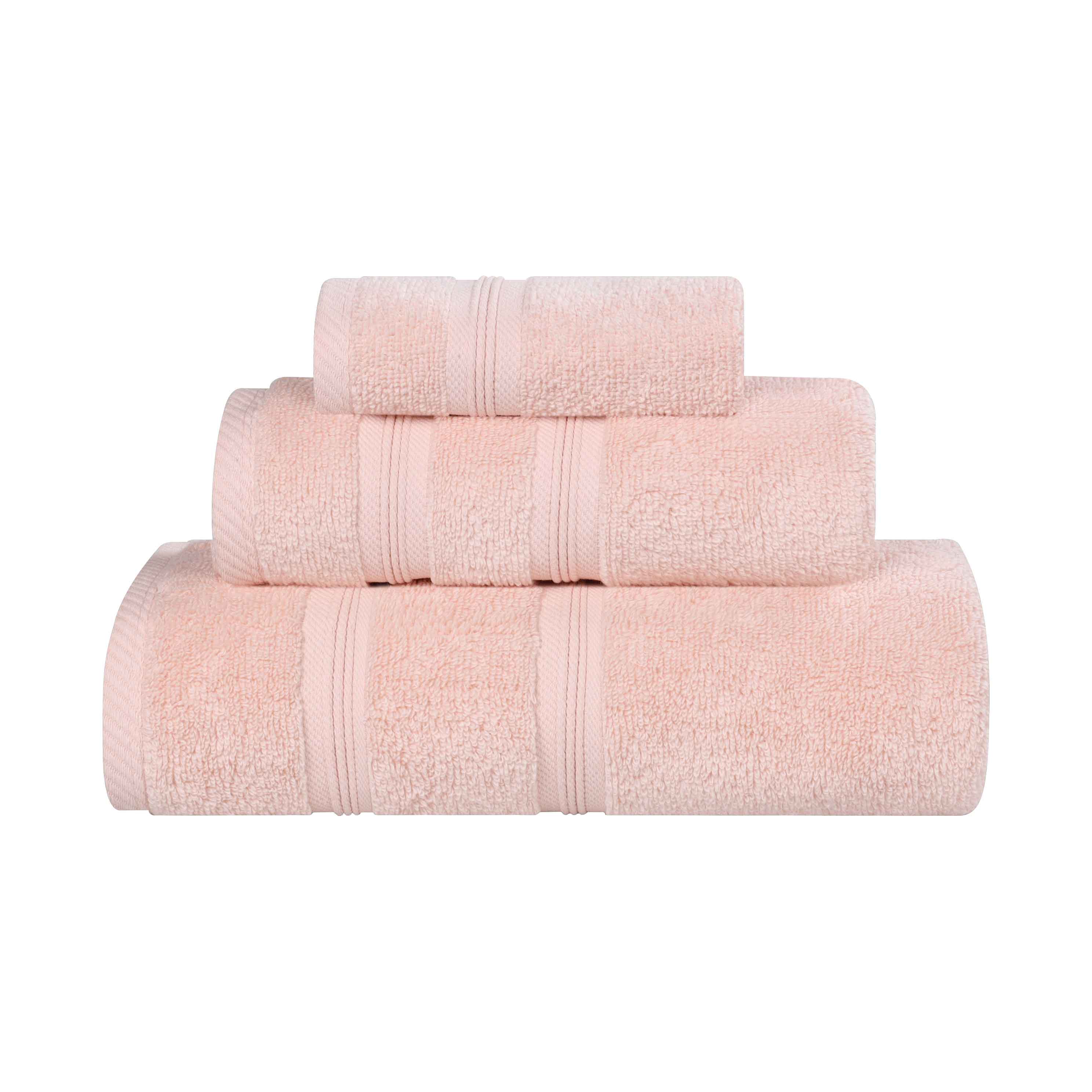 Premium Smart Dry Zero Twist Cotton 3-Piece Towel Set - Ultra Soft & Absorbent Bath Towels for Spa, Gym & Luxury Home Use