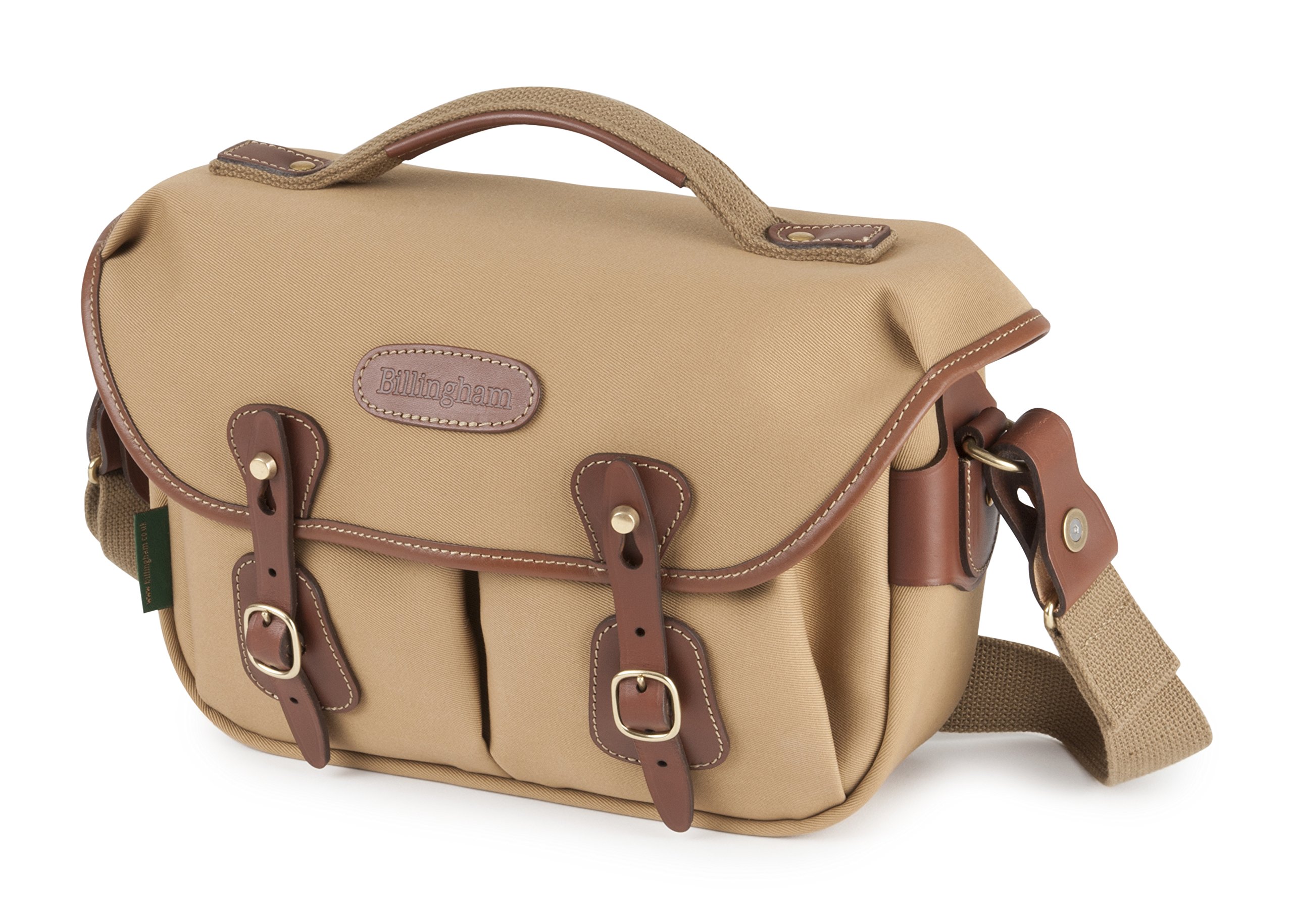 Billingham Hadley Small Pro Camera Bag - Khaki Canvas & Tan Leather - Durable DSLR & Mirrorless Camera Case for Travel & Photography