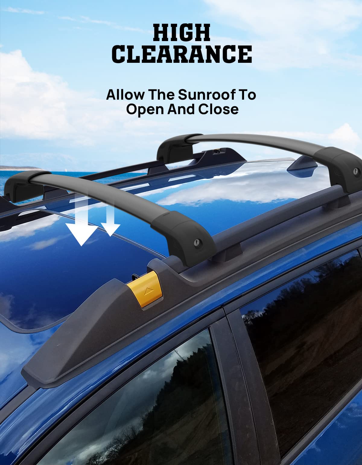 Lockable Aluminum Roof Rack Cross Bars for Subaru Forester Wilderness 2022-2024 - Heavy Duty Cargo Carrier for Kayak, Canoe, Snowboard & Luggage - Perfect for Road Trips, Camping & Outdoor Adventures