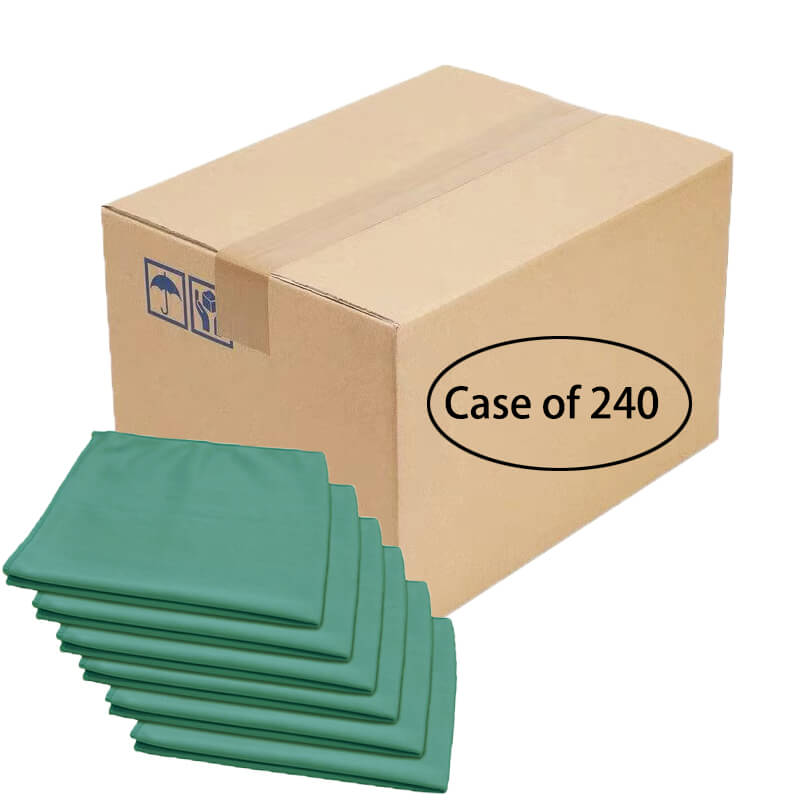 Premium Glass & Mirror Microfiber Cleaning Cloths - 16x16 Inches, 240-Pack - Streak-Free Cleaning for Windows, Screens, and Household Surfaces