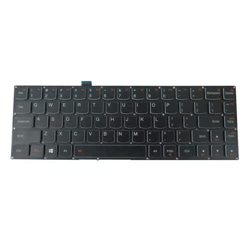Wangpeng® Black Backlit Keyboard Replacement for Lenovo IdeaPad Yoga 3 Pro 1370 Laptop - US Layout, Spill-Resistant Design for Home & Office Use