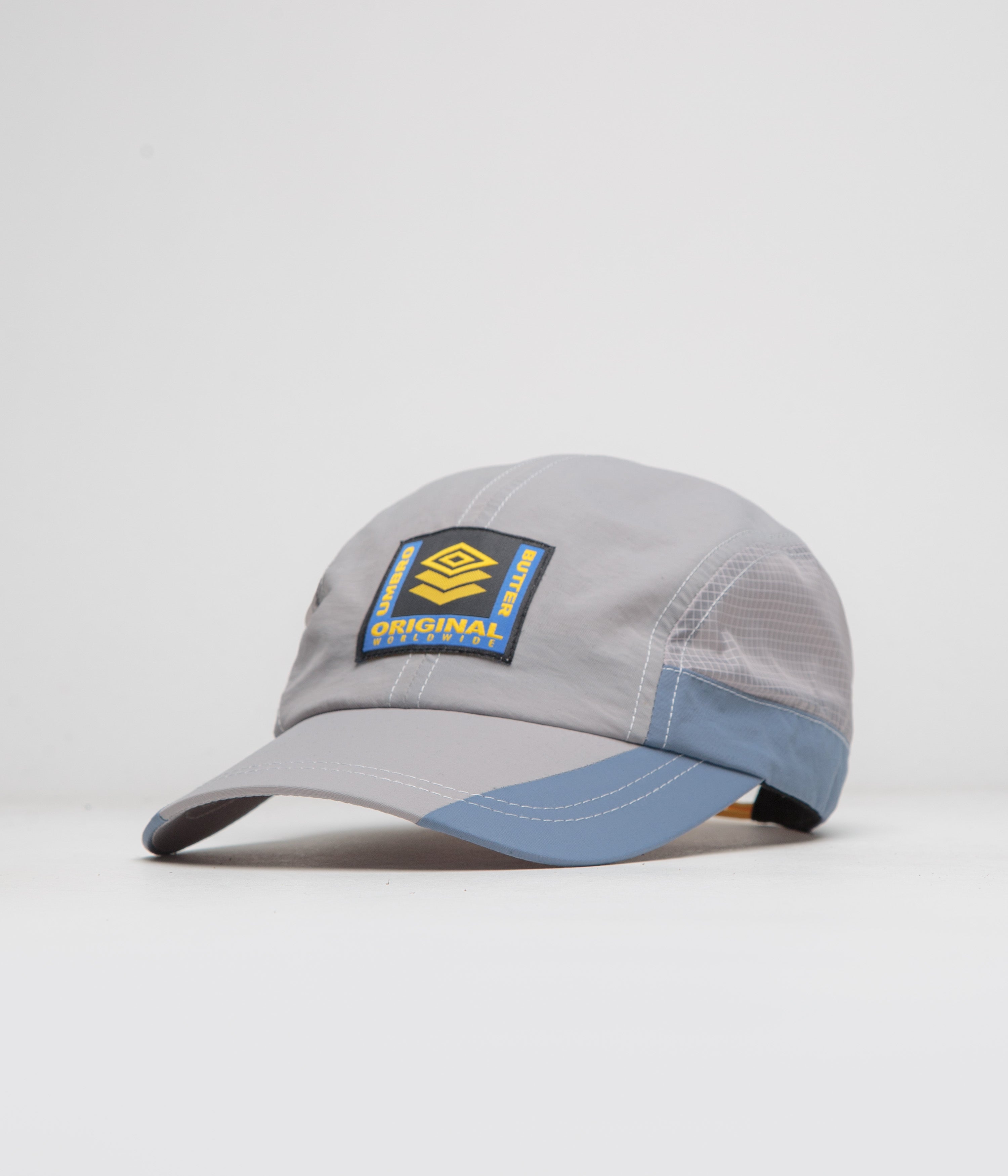 Butter Goods x Umbro Training Cap - Cement Grey Adjustable Baseball Hat for Men & Women - Perfect for Gym, Running, and Outdoor Sports Activities