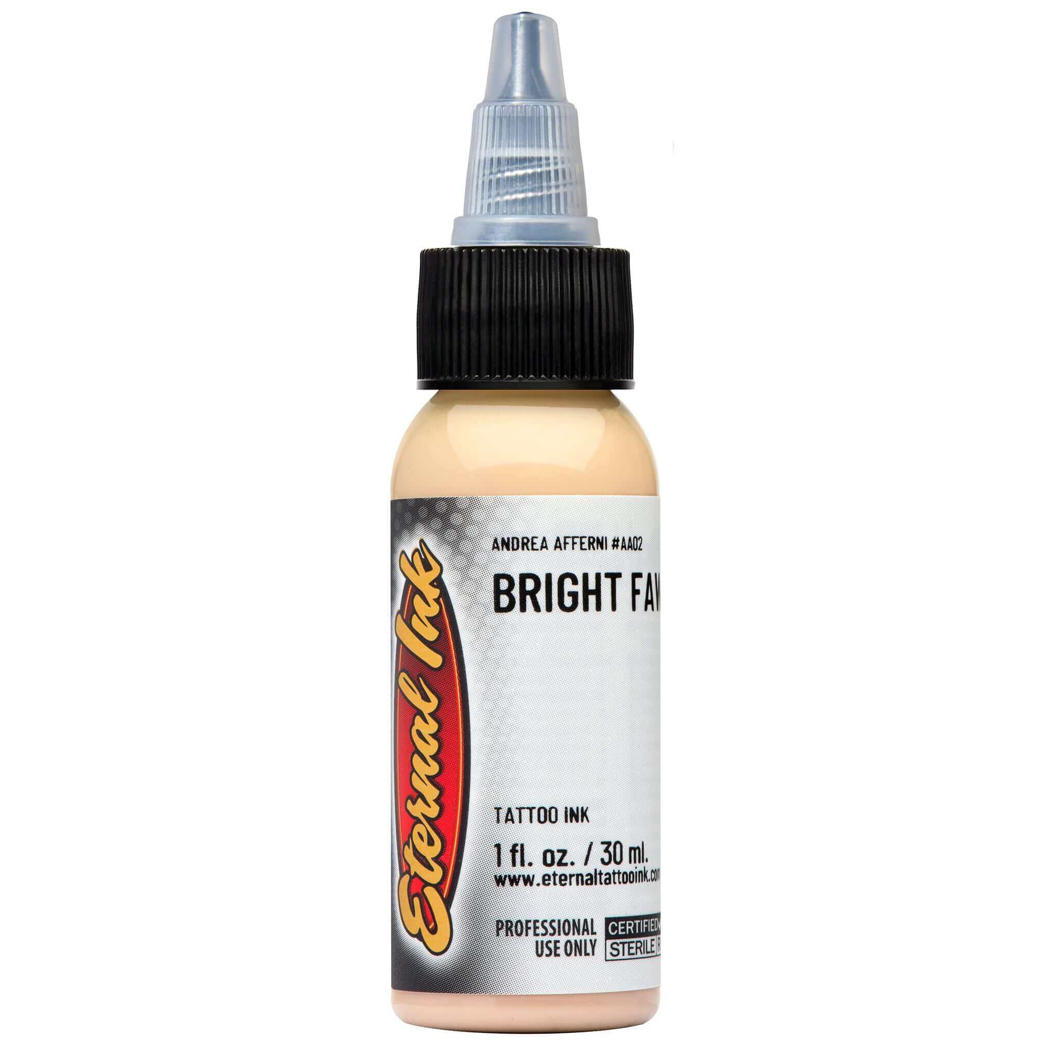 Bright Fawn Eternal Ink - 1 oz Waterproof & Fade-Resistant Tattoo Ink for Professional Artists & DIY Tattoos - Perfect for Tattoo Studios, Home Use, and Body Art Enthusiasts