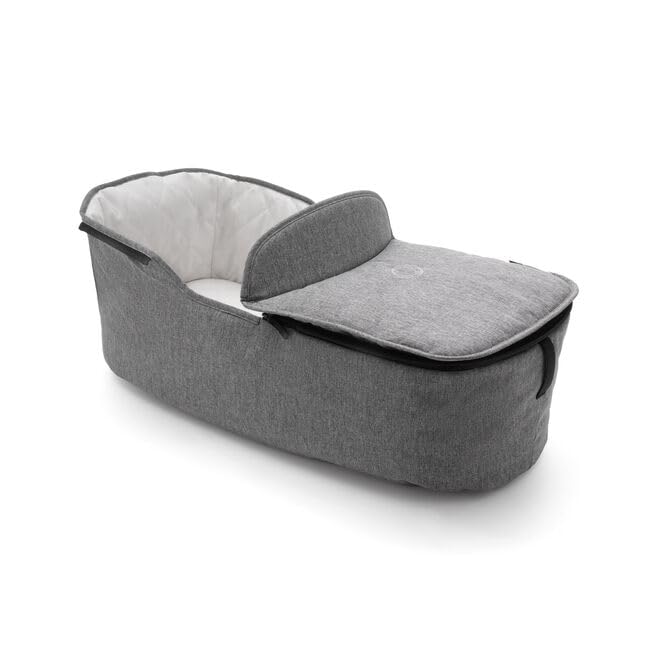 Bugaboo Fox Classic Bassinet Fabric Set - Grey Melange Replacement Cover for Stroller | Premium Baby Nursery & Travel Accessories | Perfect for Newborns, Outdoor Walks & Stroller Compatibility