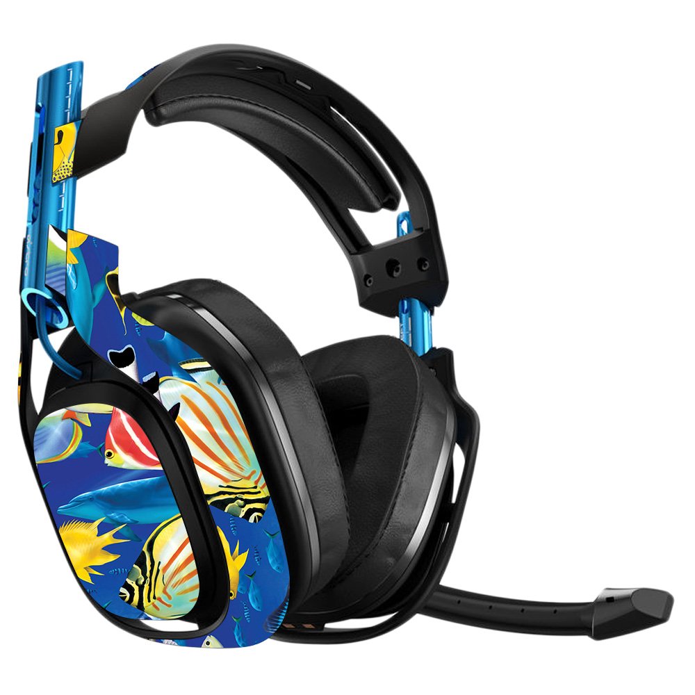 Astro A50 3rd Generation Gaming Headset Skin - Tropical Fish Design Protective Vinyl Wrap | Durable, Easy to Apply & Remove | Made in USA | Perfect for Gaming, Streaming & Personalizing Your Headset