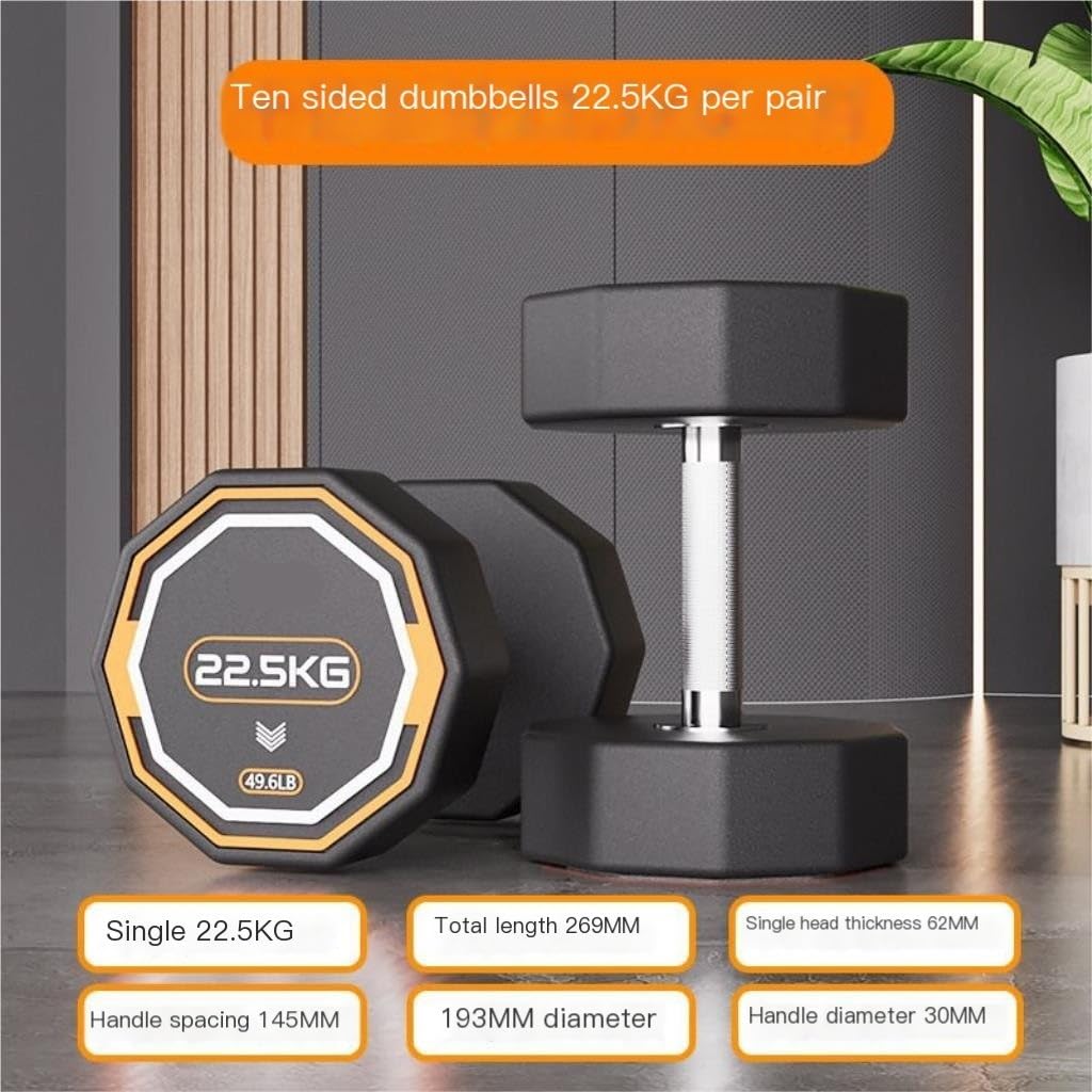 Premium Steel Dumbbell Set 5-60kg for Home Gym - Adjustable Weight Training Equipment for Men & Women - Strength Exercise, Muscle Building, Full Body Workout - Perfect for Home Fitness, CrossFit & Personal Training