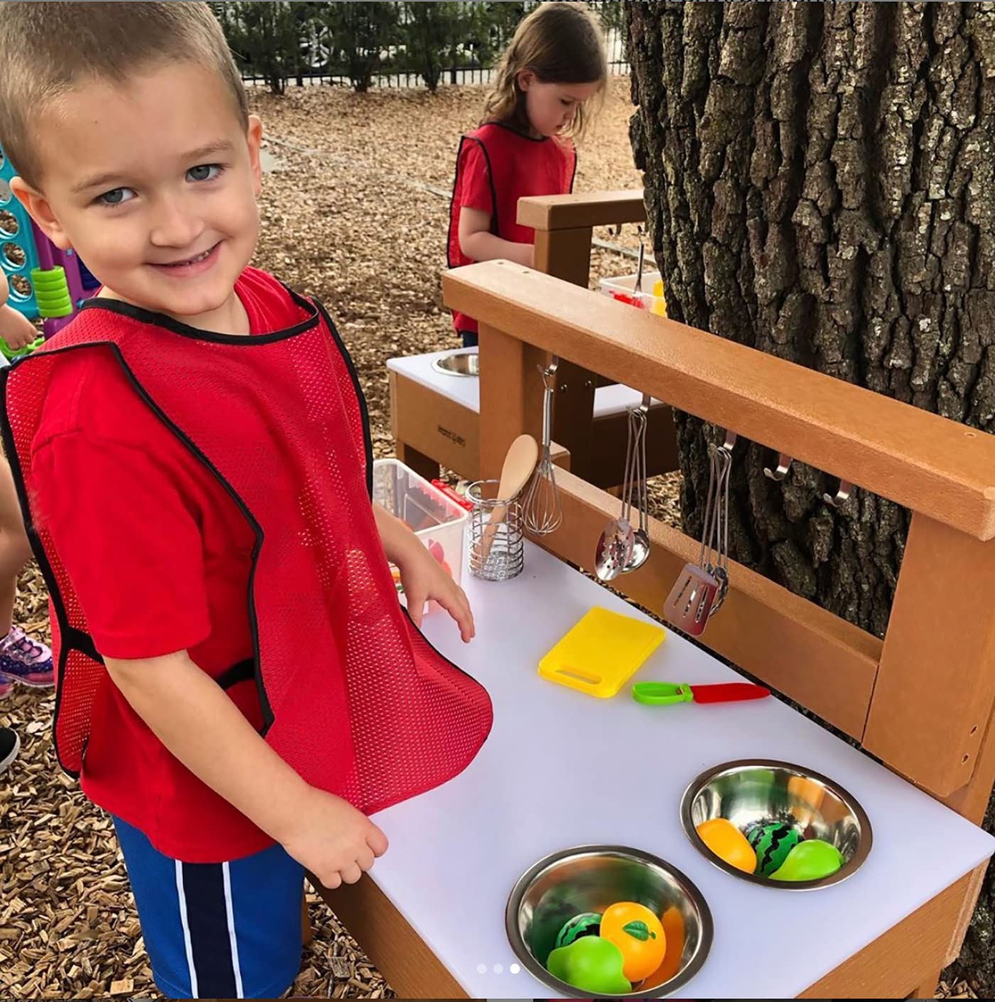 Best Kids' Indoor/Outdoor Mud Kitchen Playset with Utensils - Pretend Play Toy for Toddlers & Preschoolers - Perfect for Backyard, Garden, and Outdoor Learning Activities
