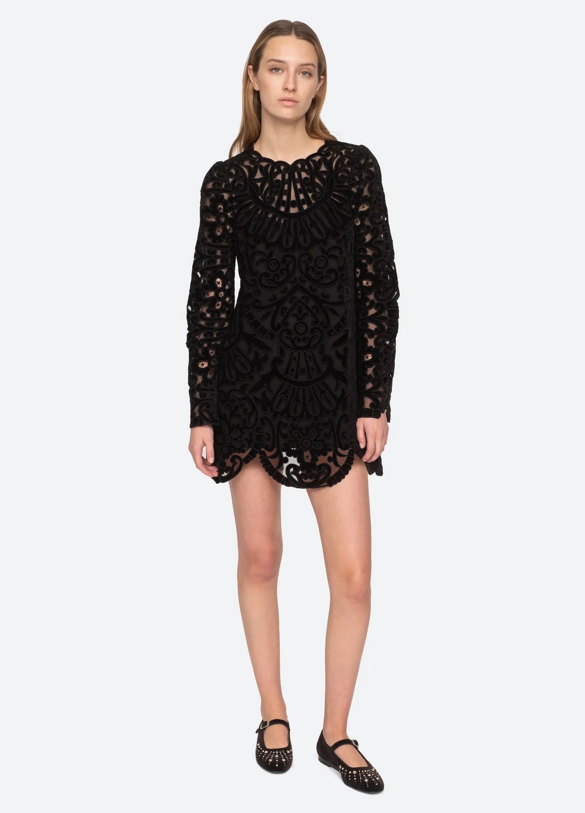 Elegant Dana Long Sleeve Dress in Black - Perfect for Office Wear, Evening Events & Fall Fashion