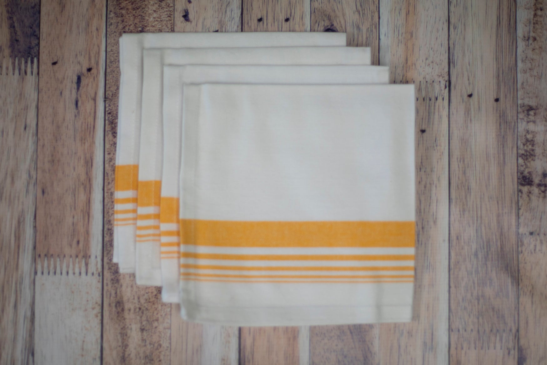 Colorful Candy Stripe Paper Napkins 15x15 Inches - 4 Pack for Birthday Parties, Baby Showers & Picnics