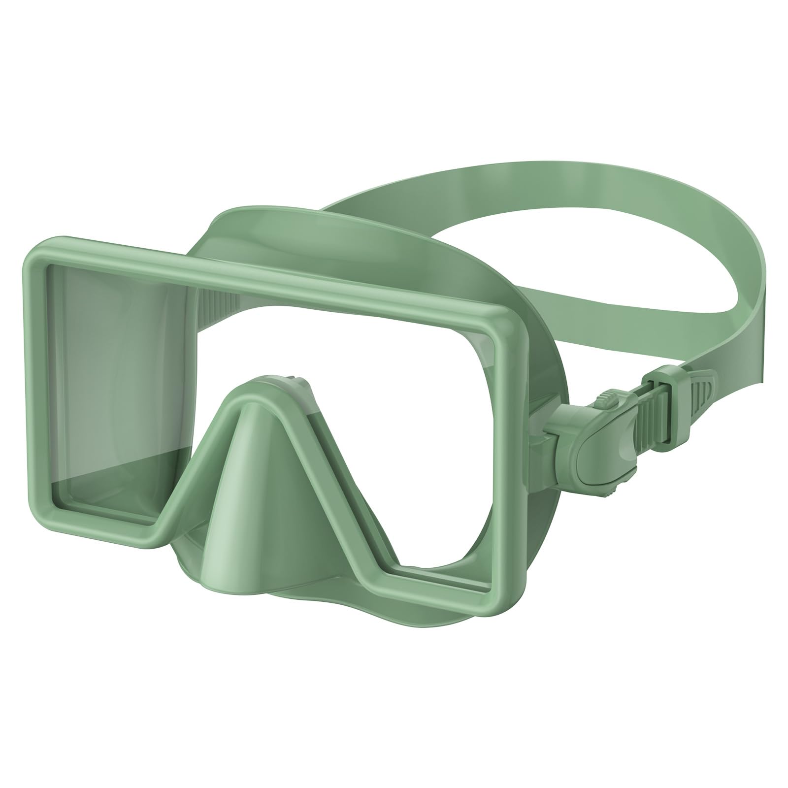 **WSTOO Anti-Fog Snorkel Mask - Panoramic Diving Mask with Tempered Glass, Leak-Proof & Shatterproof Design - Anti-Glare Scuba Goggles for Adults & Teens - Perfect for Ocean, Pool & Beach Swimming**