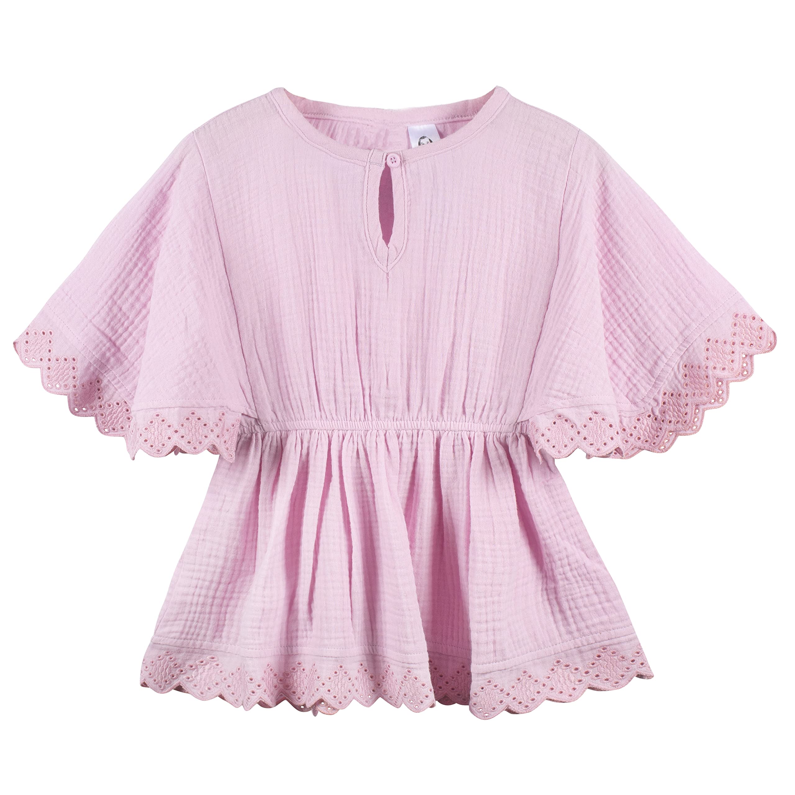 Gerber Baby Girls' Toddler Kaftan Swim Cover Up - UV Protection Beach Dress for Toddlers - Perfect for Pool, Beach & Summer Outings