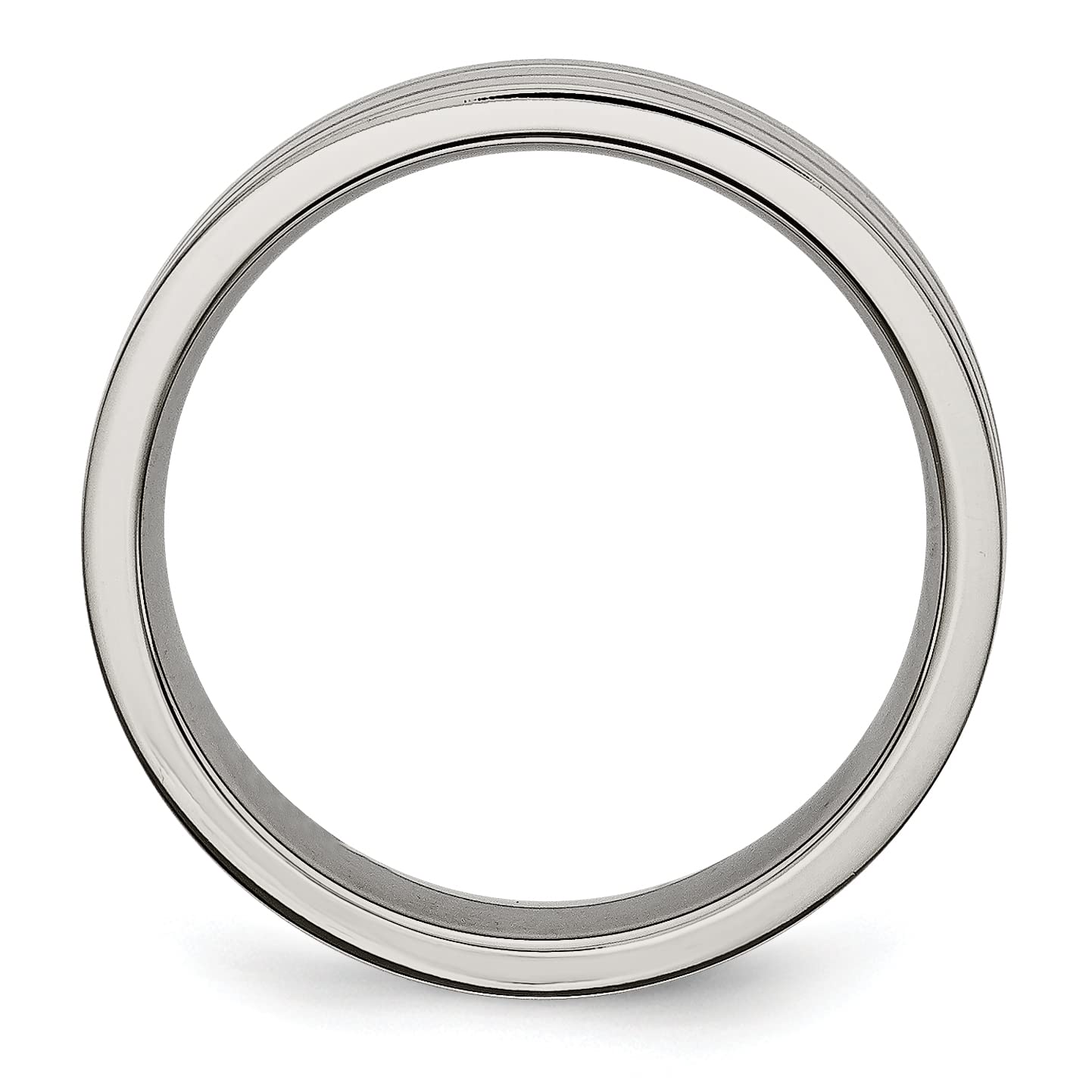 IceCarats 6mm Titanium Wedding Band Ring for Men & Women - Durable, Lightweight & Hypoallergenic - Perfect for Engagement, Anniversary & Everyday Wear