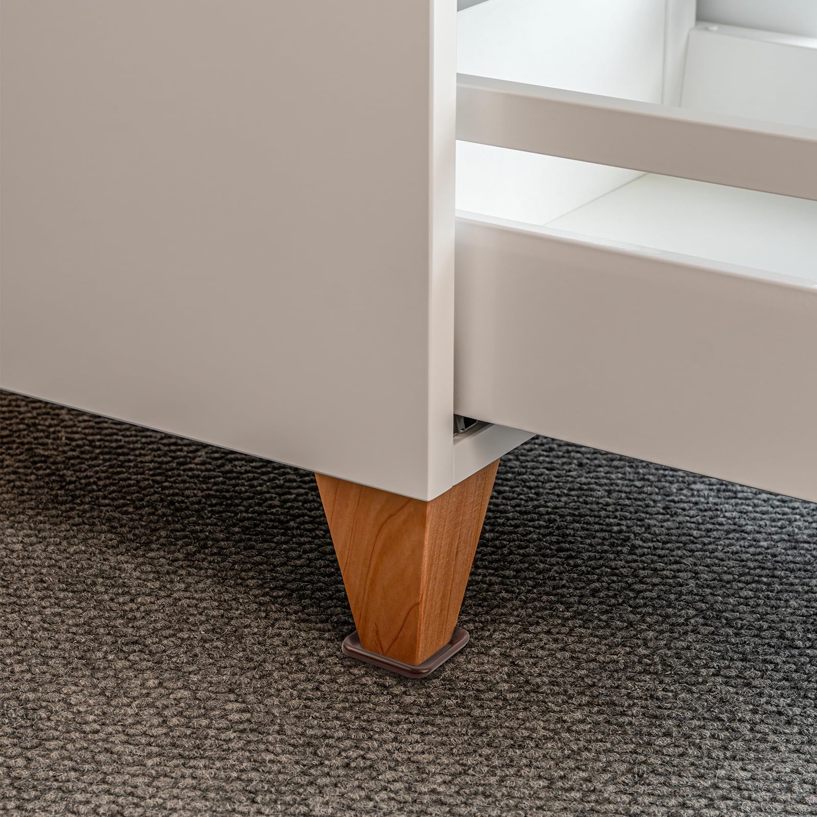 Geesatis 8-Piece Heavy Duty Furniture Sliders for Hardwood Floors - Reusable Moving Pads & Floor Protectors (3.1x3.1 Inch Square) - Effortless Furniture Moving & Floor Protection for Living Room, Bedroom, Office