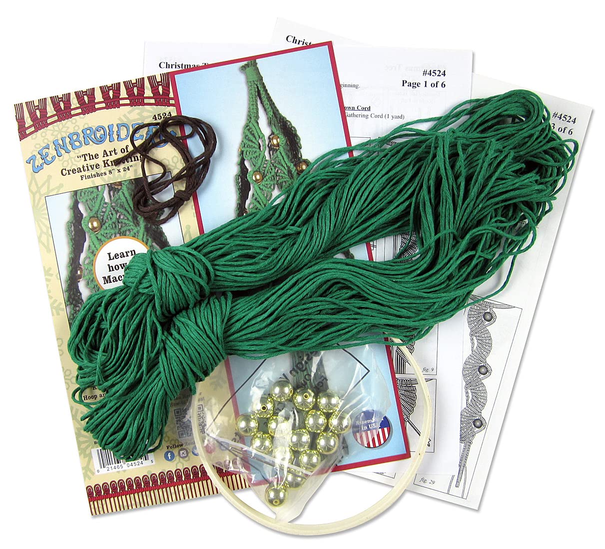 DIY Macrame Christmas Tree Kit - Handmade Holiday Craft for Home Decor, Gifts & Festive Party Decorations | Perfect for Beginners & Craft Lovers