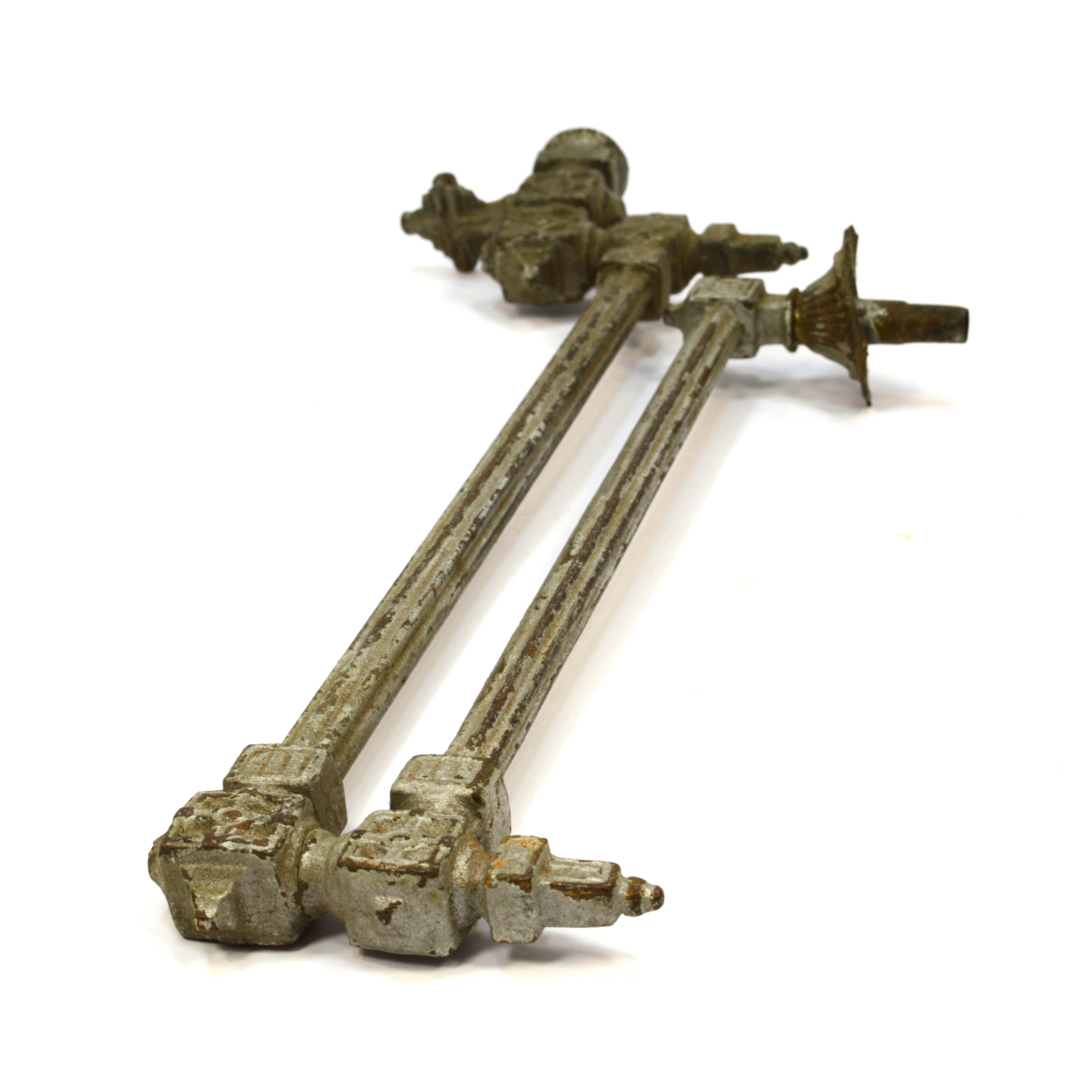 Vintage Ornate Brass Pot Filler Faucet - Double Arm Articulated Kitchen Sink Faucet - Antique Salvaged Hardware - Perfect for Farmhouse & Victorian Style Kitchens