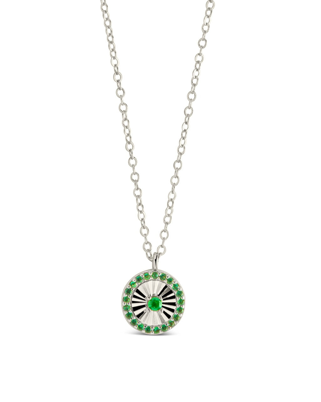 Katrina Emerald CZ Pendant Necklace - Elegant Cubic Zirconia Jewelry for Women | Perfect for Parties, Weddings & Special Occasions