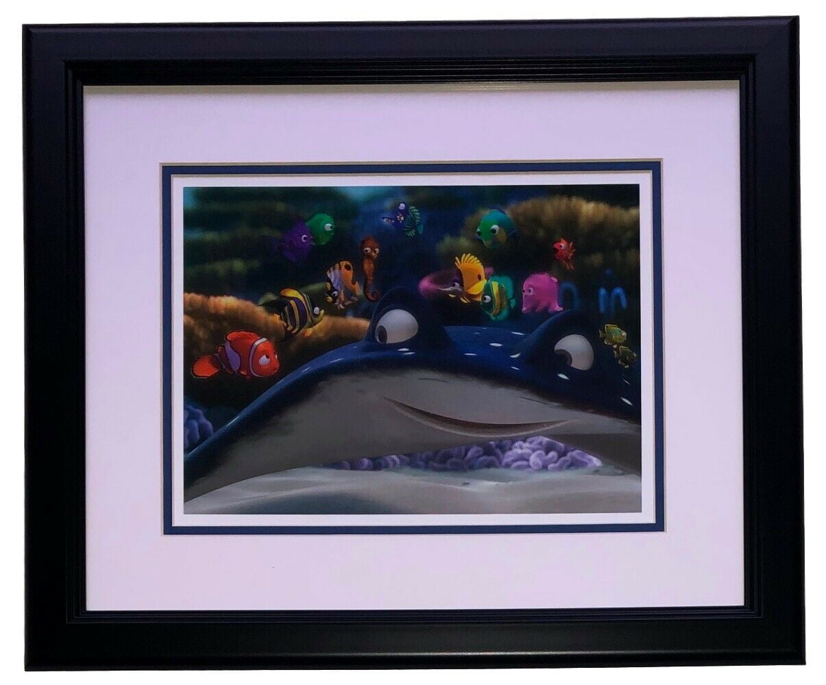 Finding Nemo Framed School of Fish 11x14 Disney Commemorative Photo - Perfect for Kids' Room Decor, Disney Themed Parties, and Pixar Movie Lovers