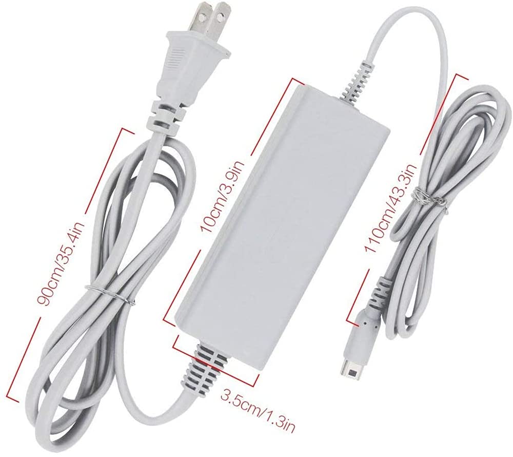 TFSeven AC Power Adapter Charger for Nintendo Wii U Gamepad - Replacement Charging Cable & Power Supply Cord - Perfect for Gaming Sessions & Remote Controller Charging