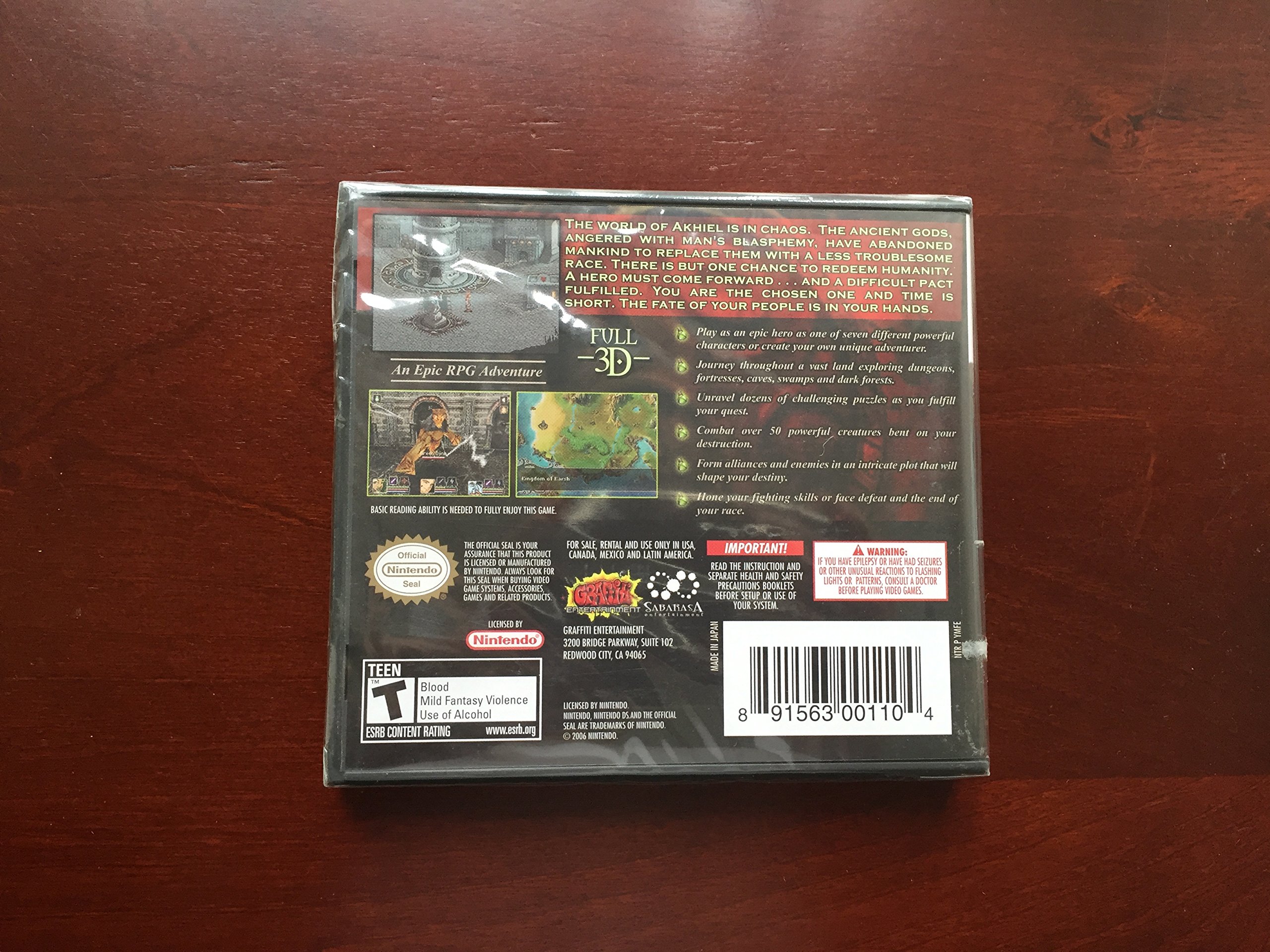 Mazes of Fate - Nintendo DS (Renewed) | Classic RPG Adventure Game | Perfect for Travel & Retro Gaming Enthusiasts