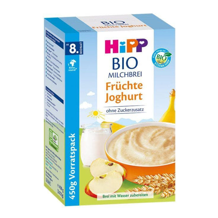 HiPP Organic Fruit Yogurt for Babies & Toddlers 450g - Healthy Snack with Real Fruit - Perfect for On-the-Go Meals, Daycare & Travel Snacks