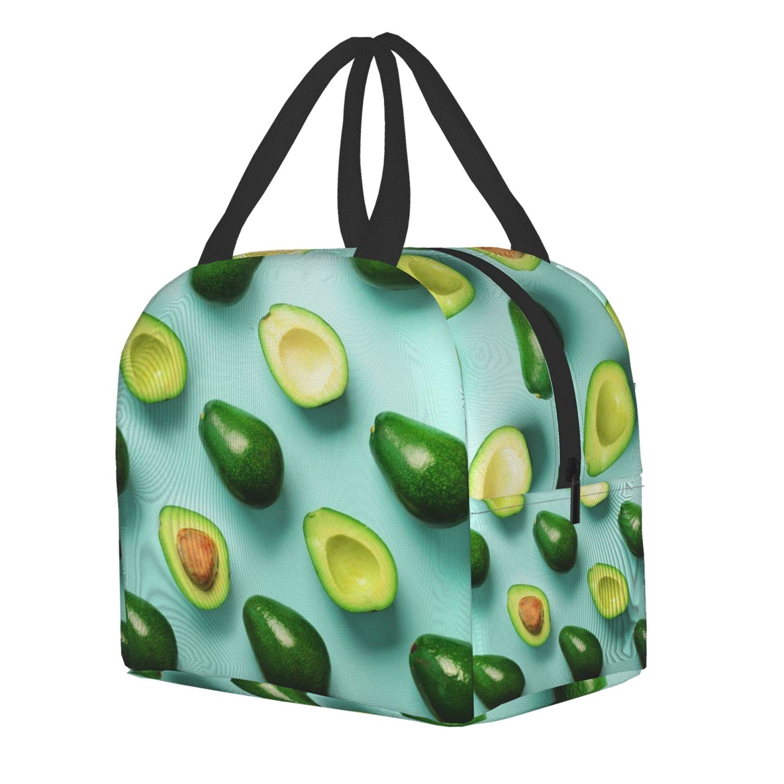 Insulated Avocado Lunch Box - Reusable Eco-Friendly Lunch Bag for Women & Men, Perfect for Office, Camping, Hiking, Picnic, Beach & Travel - Keep Food Fresh On The Go