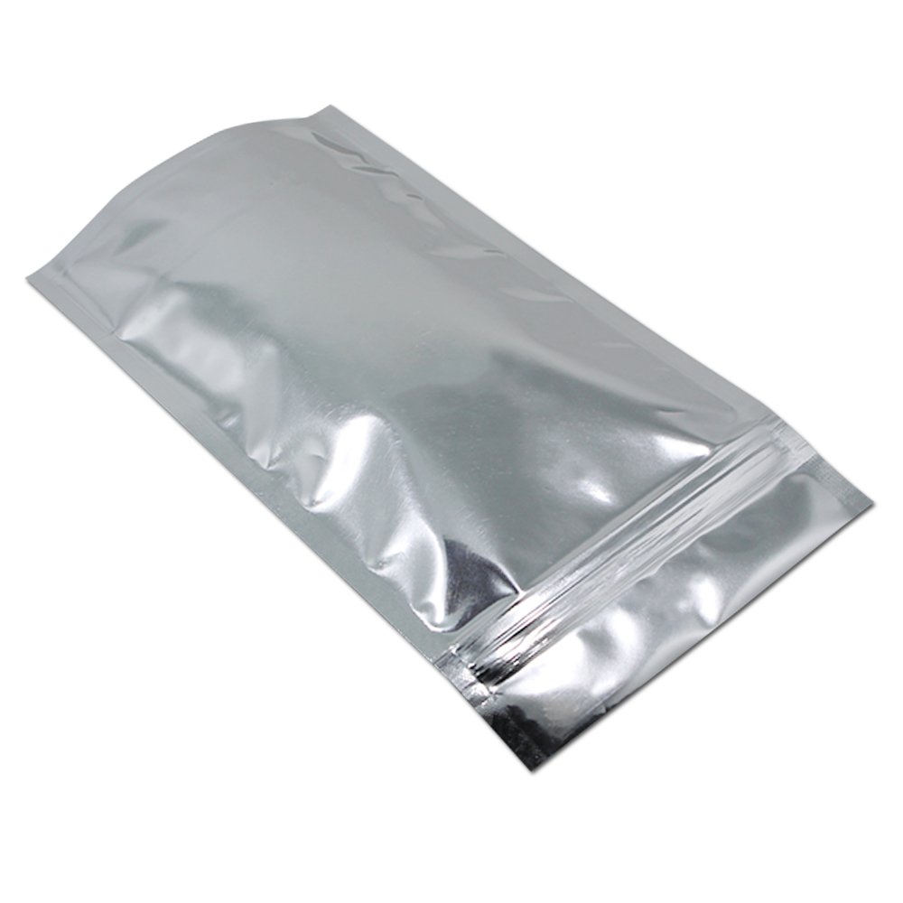 FERENLI 500 Pack 4.7x6.7 Inch Stand Up Clear Zipper Lock Resealable Mylar Foil Plastic Bags for Food Storage | Airtight, Heat Sealable with Tear Notch | Perfect for Coffee, Tea, Nuts, Snacks & Long Term Food Preservation
