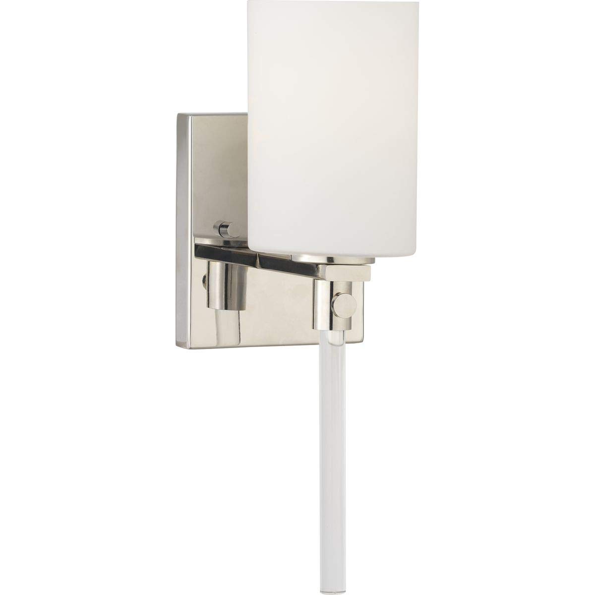 Progress Lighting P300197-104 Lisbon Bathroom Vanity Light Fixture in Brushed Nickel - Elegant Lighting for Bathroom, Powder Room & Dressing Area