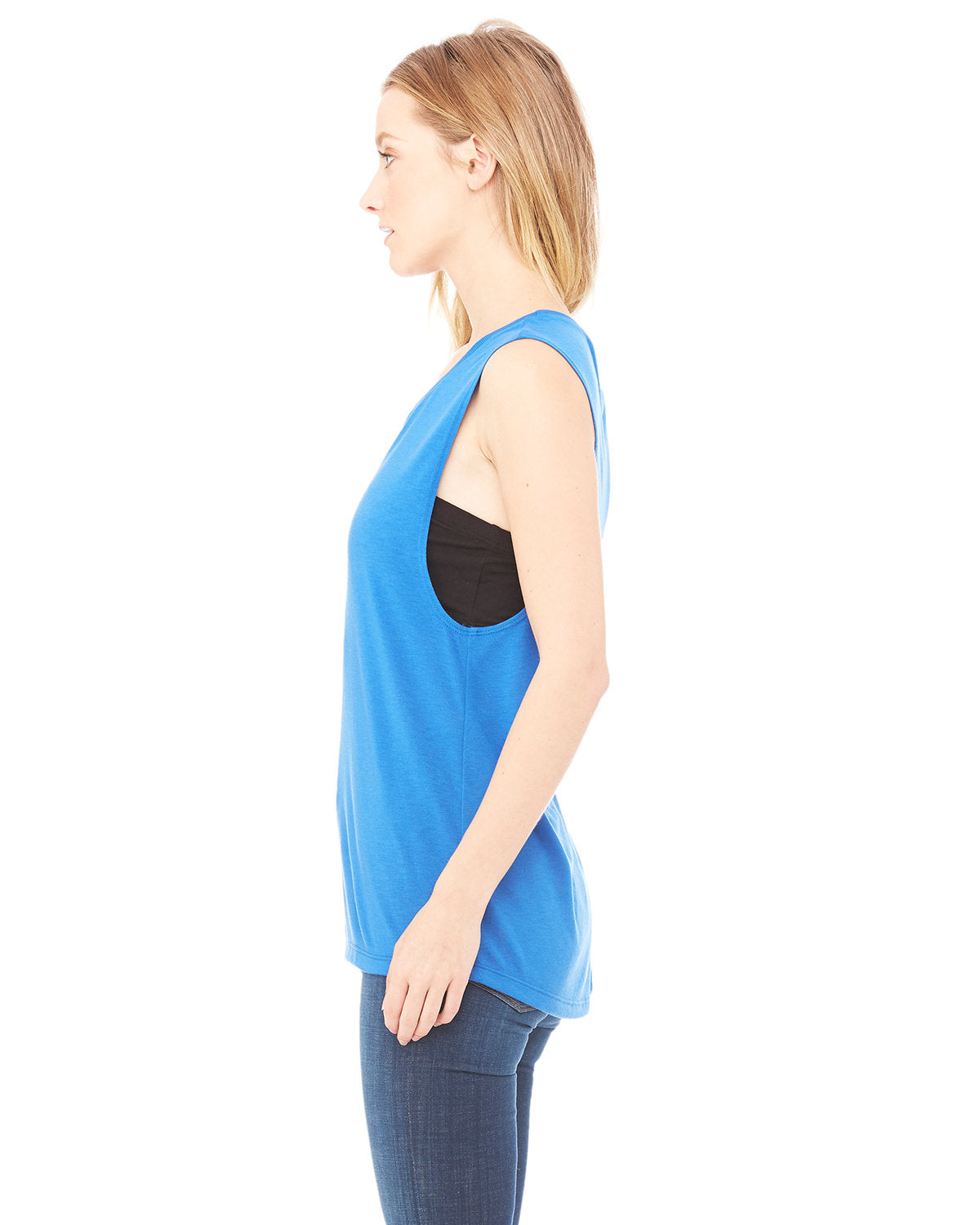 Bella + Canvas B8803 Women's Flowy Scoop Neck Muscle Tank Top - Soft & Comfortable for Yoga, Gym, and Casual Wear
